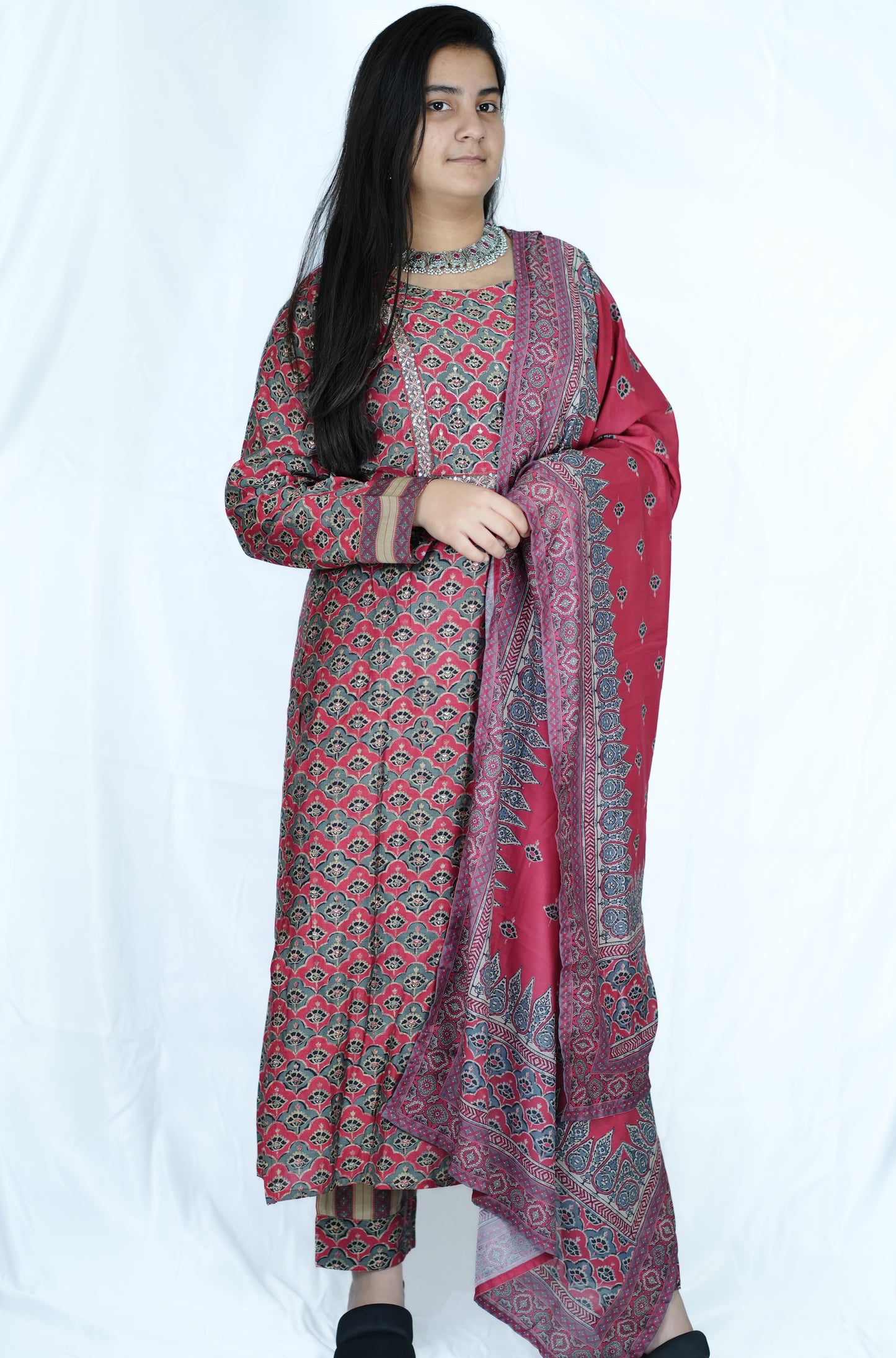 Elegant Rayon Silk kurti set (Kur-621)