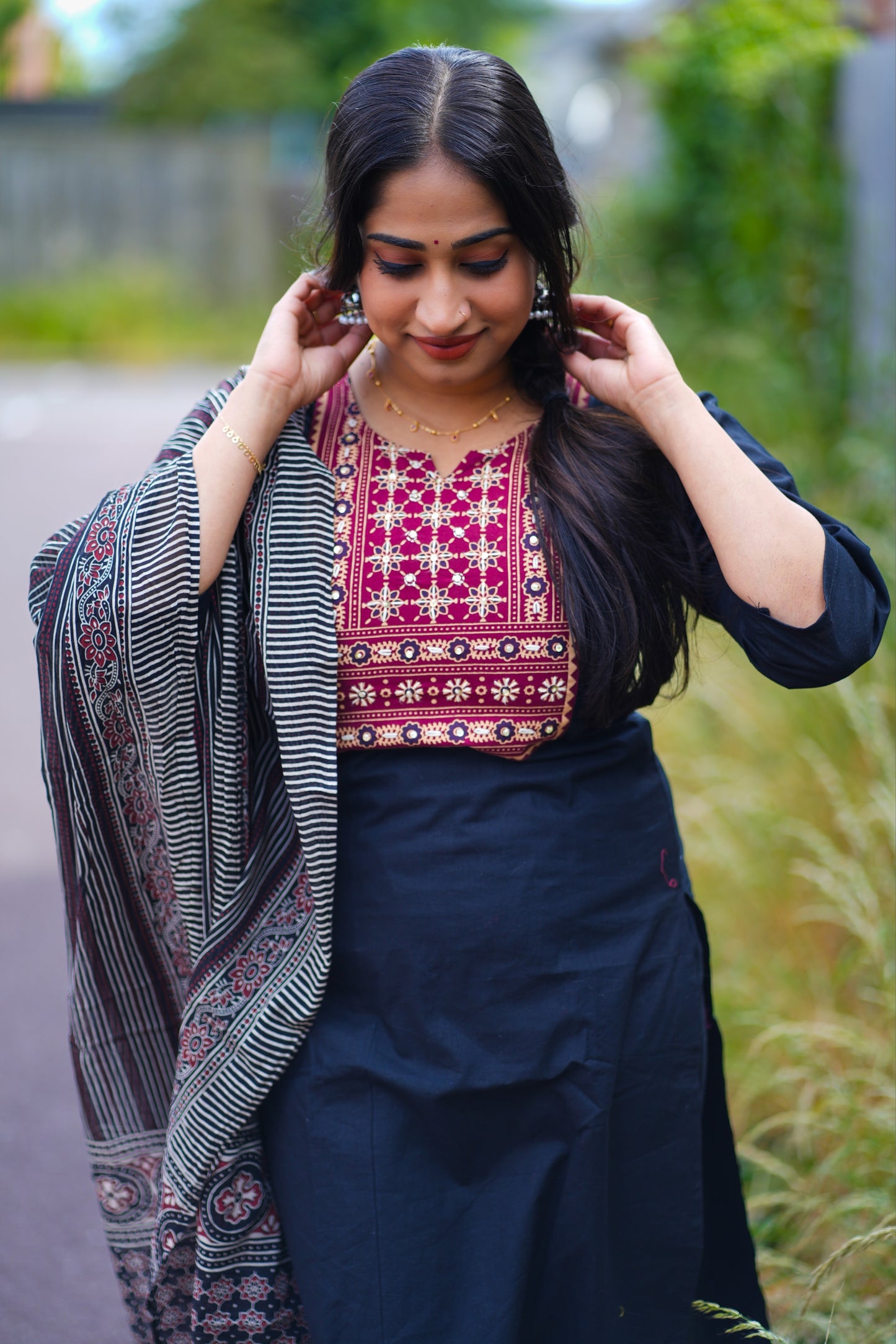 Premium cotton Kurti set (KSH1003)