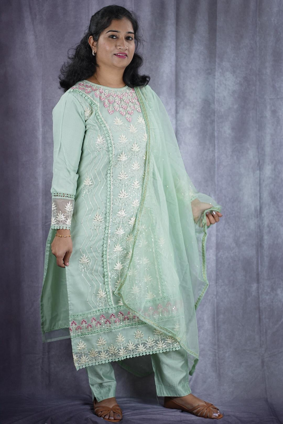 Premium kurti set with designer work(KER-2018)