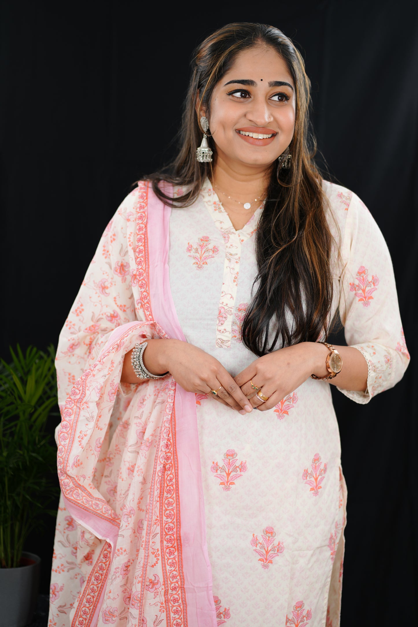 Printed cotton kurti suit (KER-670)