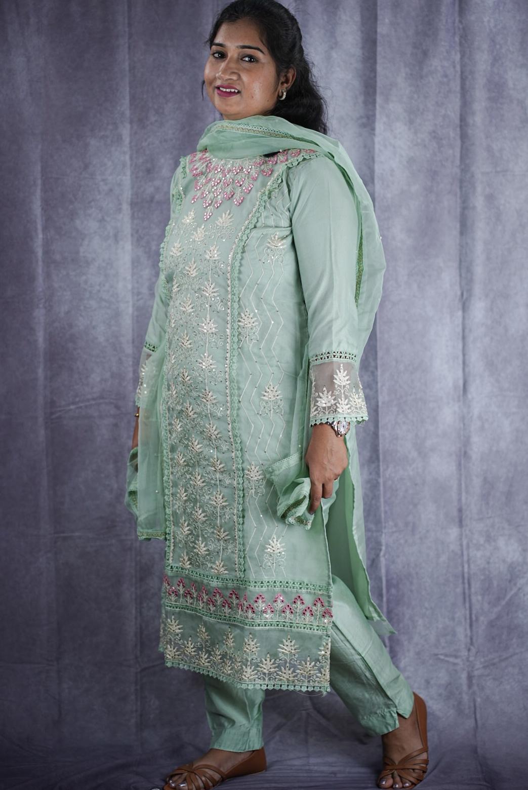 Premium kurti set with designer work(KER-2018)