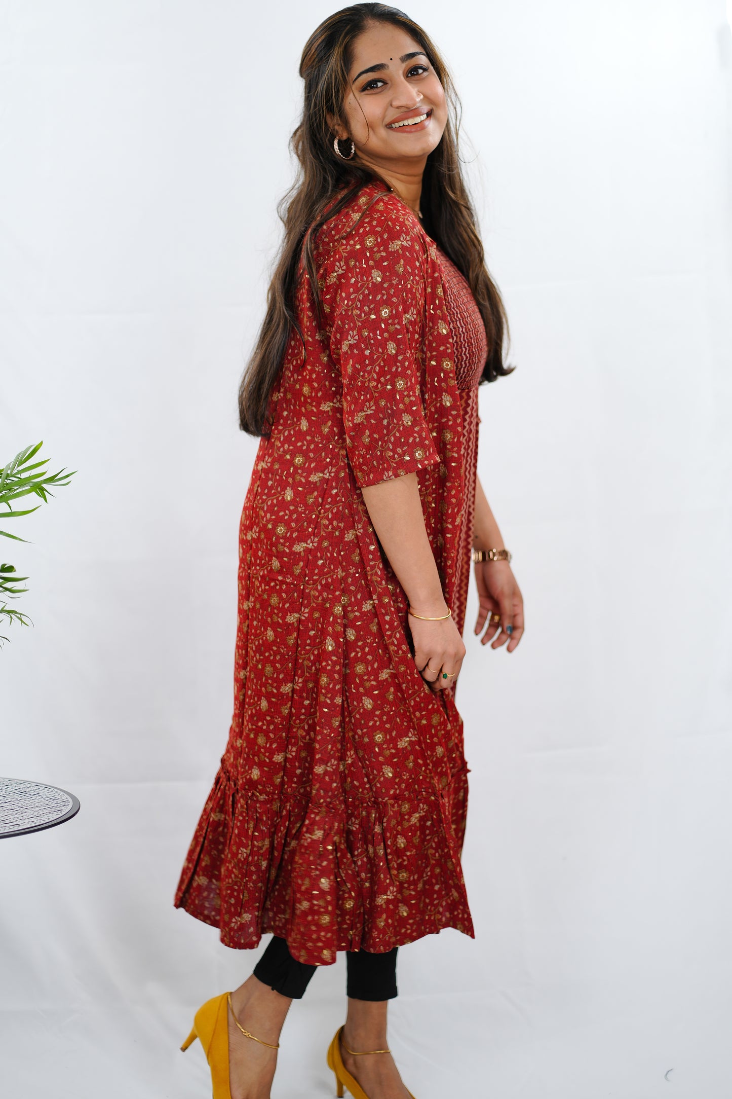 Kurti with matching Jacket - (Ker640)
