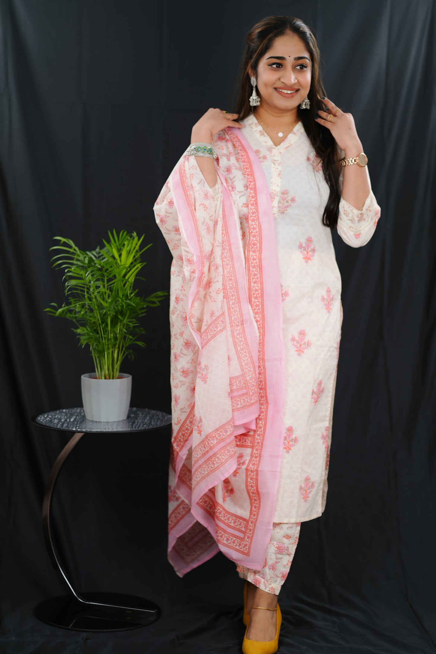 Printed cotton kurti suit (KER-670)
