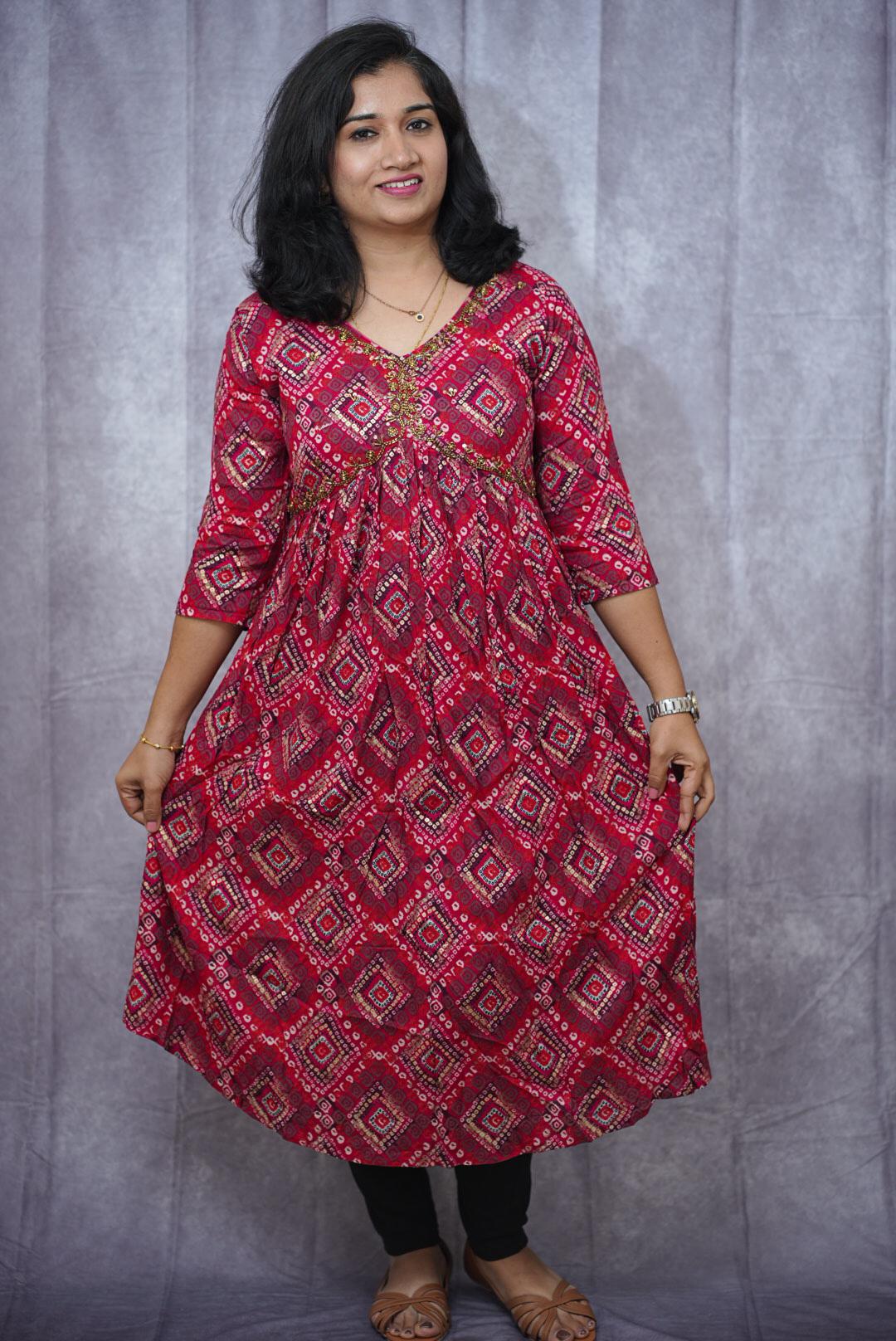 Bandani design kurta(KER-1120)