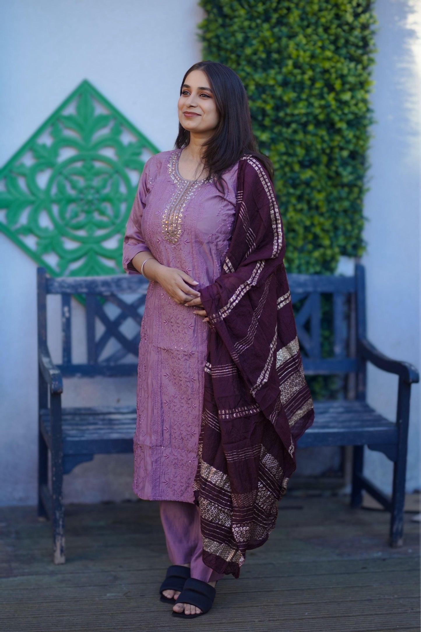 Roman Silk Kurti Set(KER-1116)