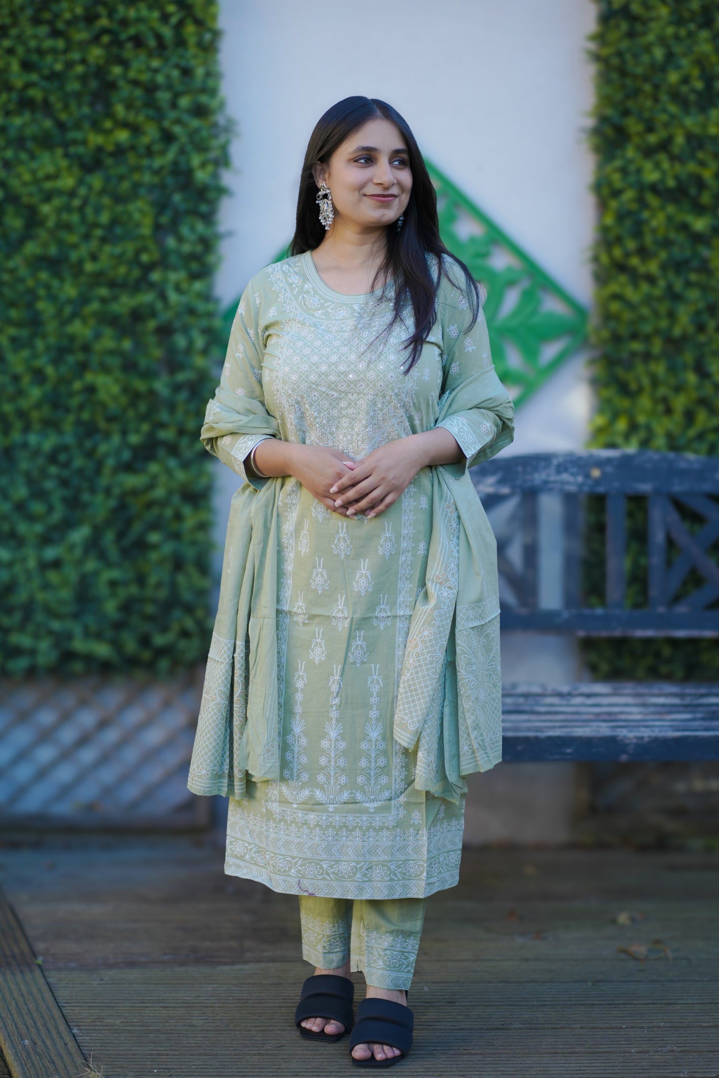 Premium cotton kurti set(KSH-1009)