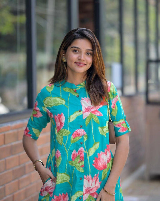 Co-ord Set in lovely shade of green (JN-2004)