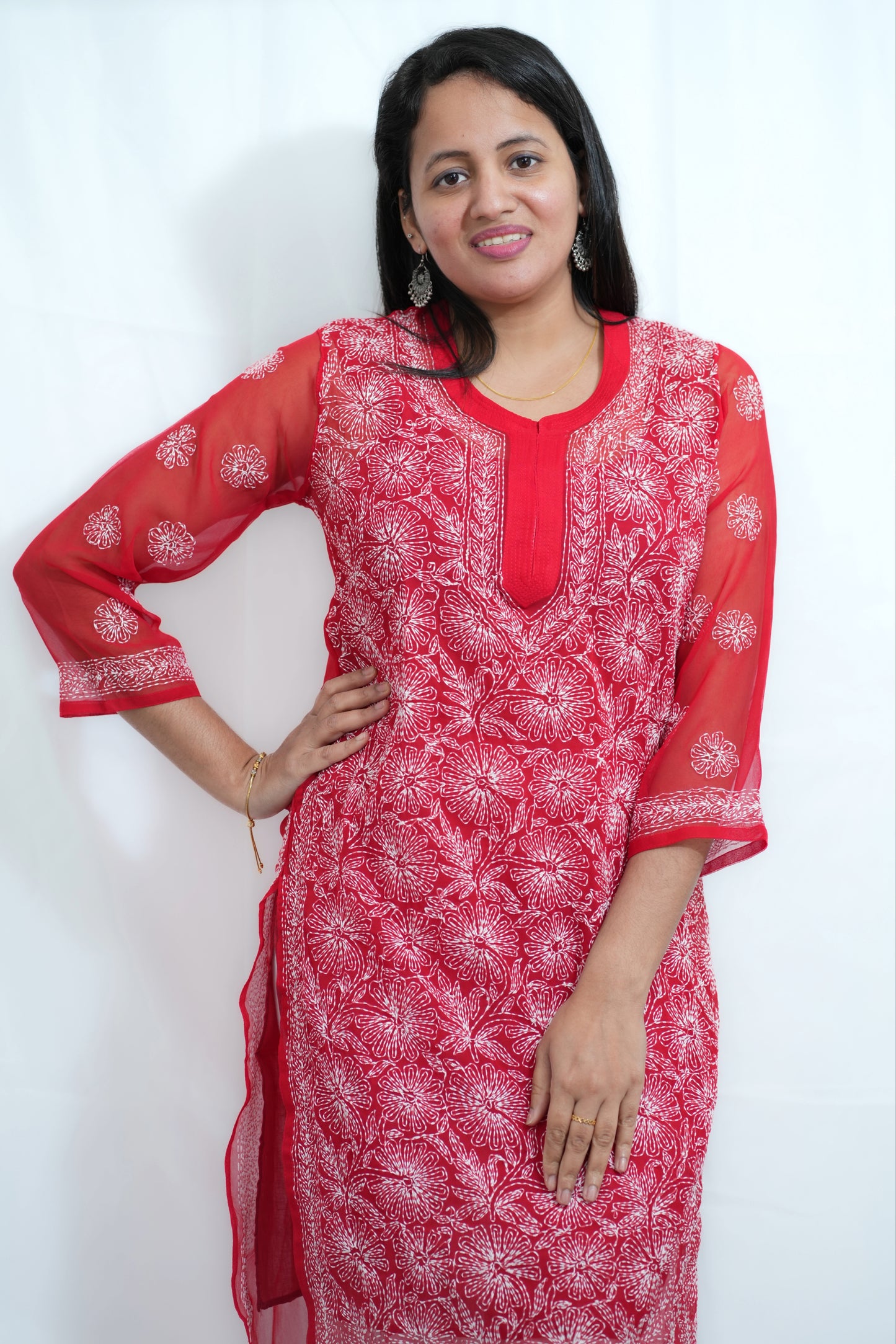 Stunning georgette Kurti set (KER-1101)