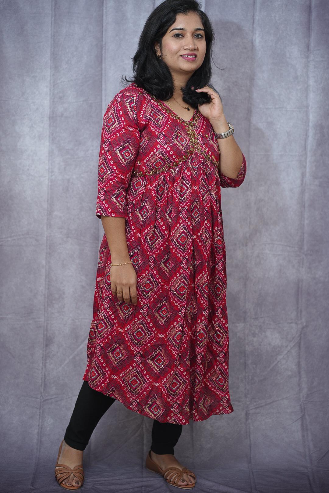 Bandani design kurta(KER-1120)