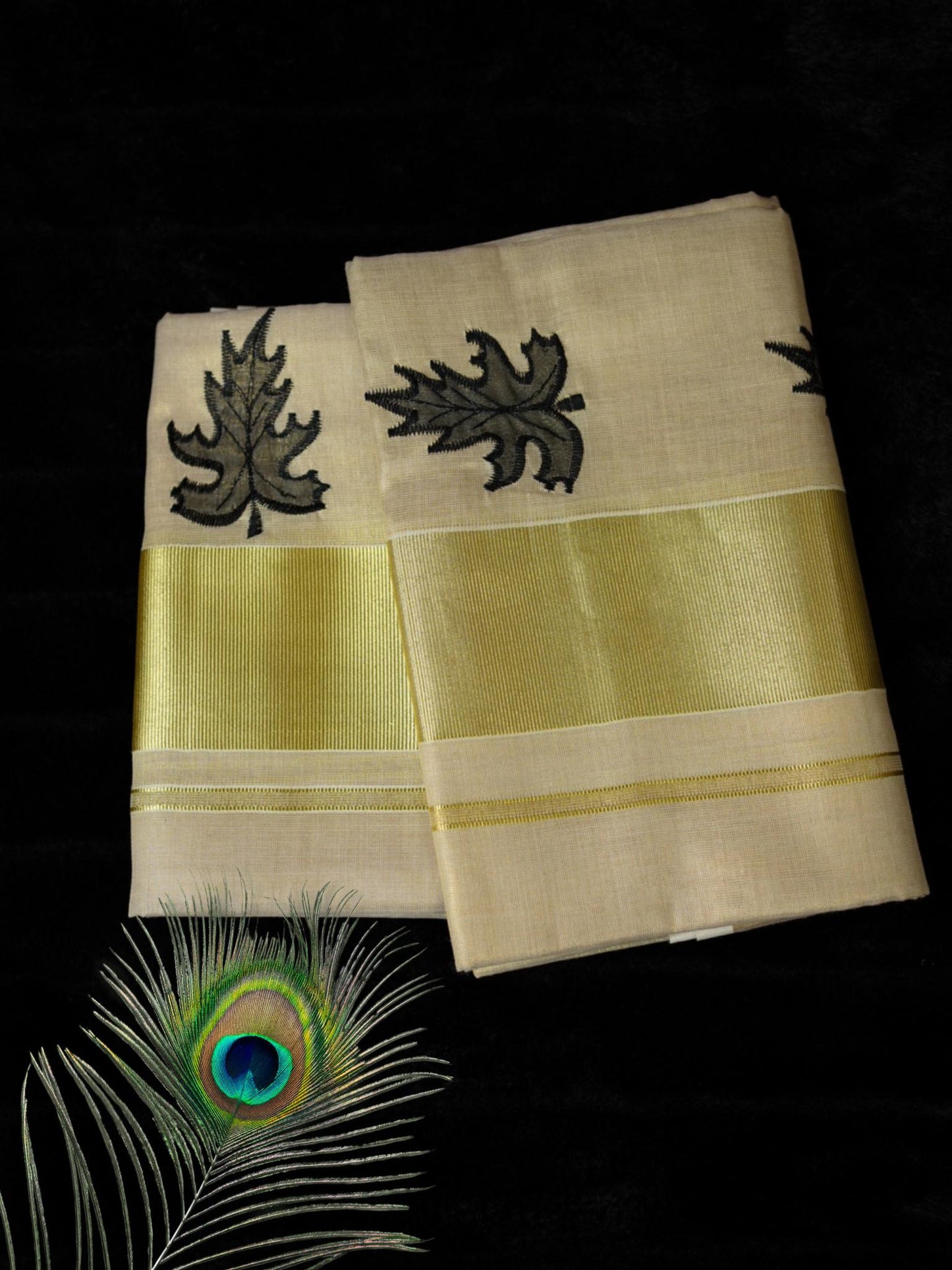 Tissue kasavu set mundu(SM-251)