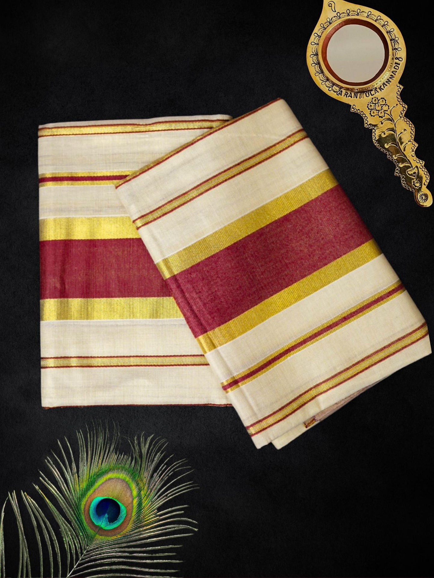 Tissue kasavu set mundu(SM-252)