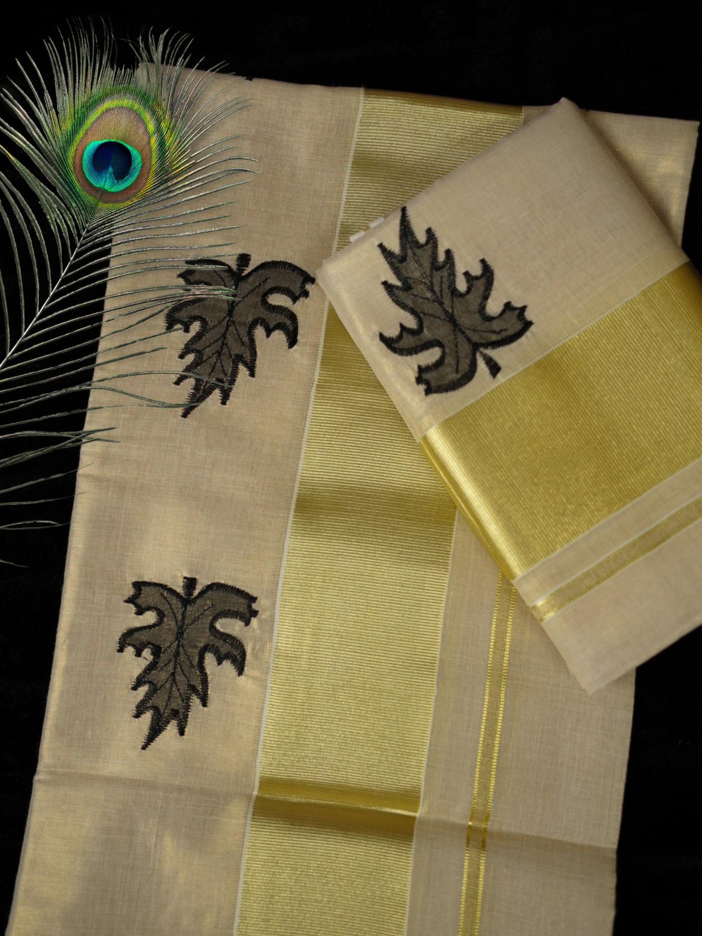 Tissue kasavu set mundu(SM-251)
