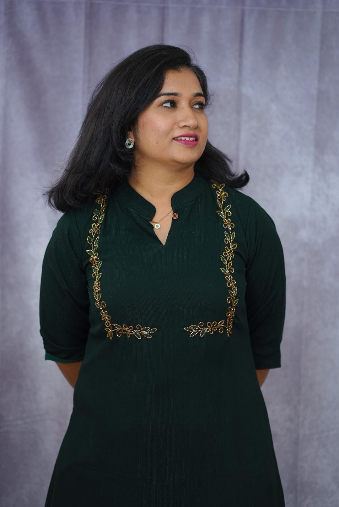 Premium georgette kurta(KER-1054)