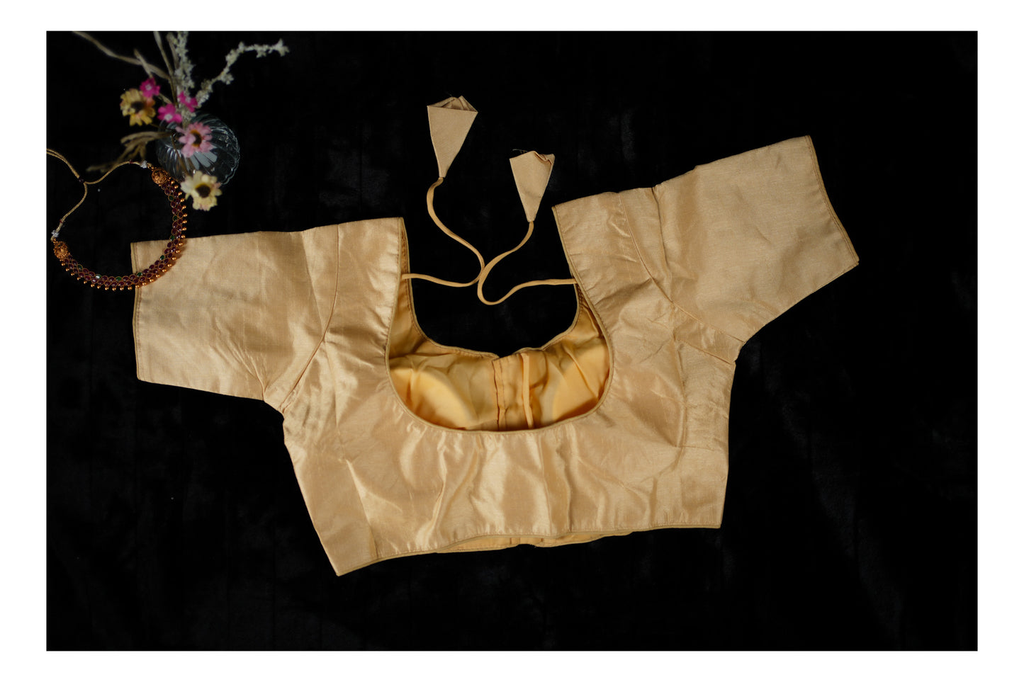 Blouse in golden colour (Code:B1)