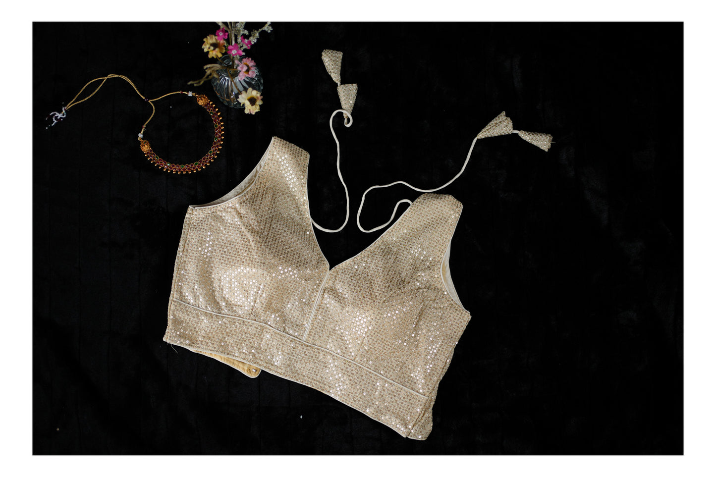 Blouse with sequence work (Code:B2)