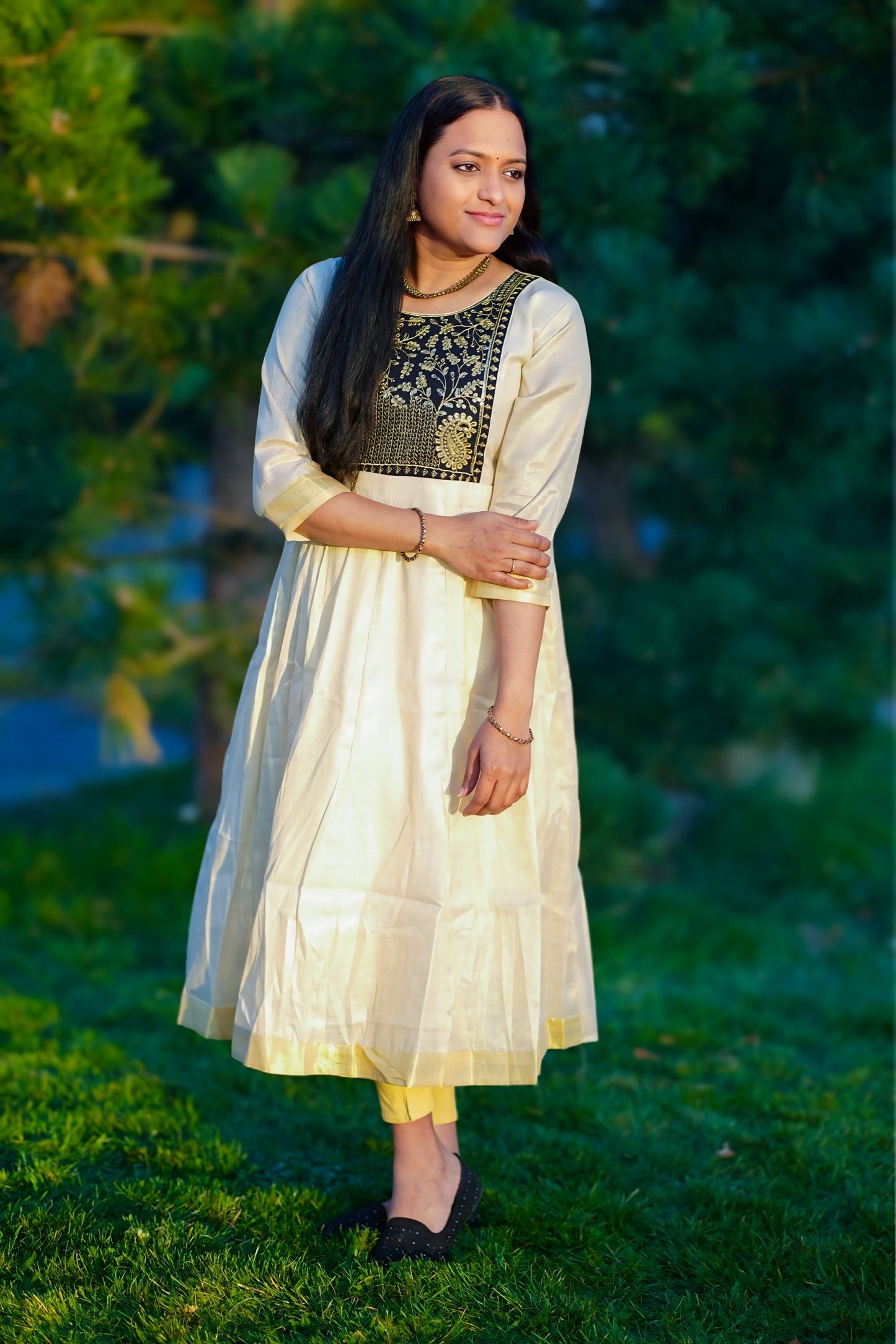 Tissue Kasavu kurti top(KER-1081)