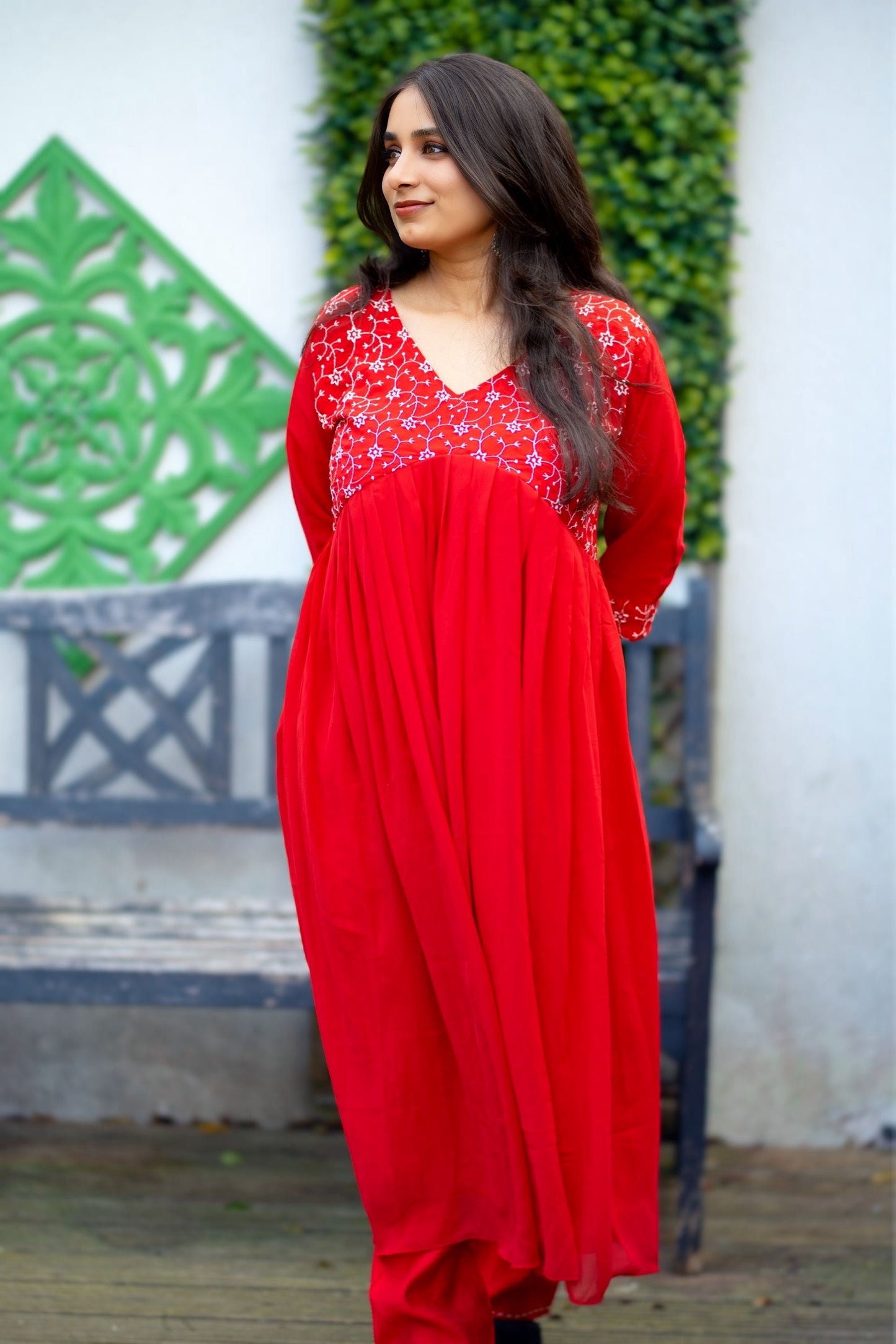 Georgette kurti top (KER-1108)