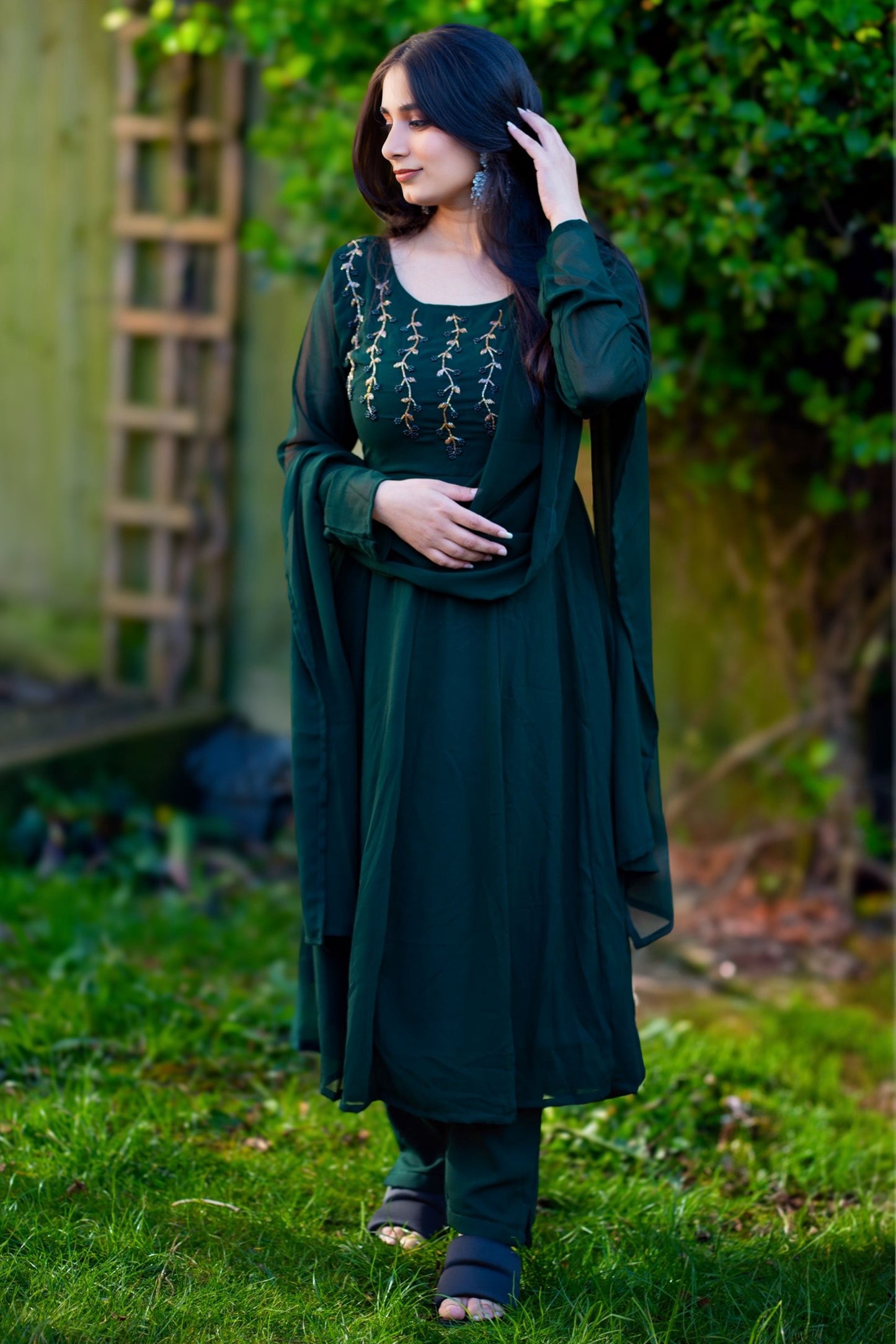 Premium georgette kurti set(KER-1092)