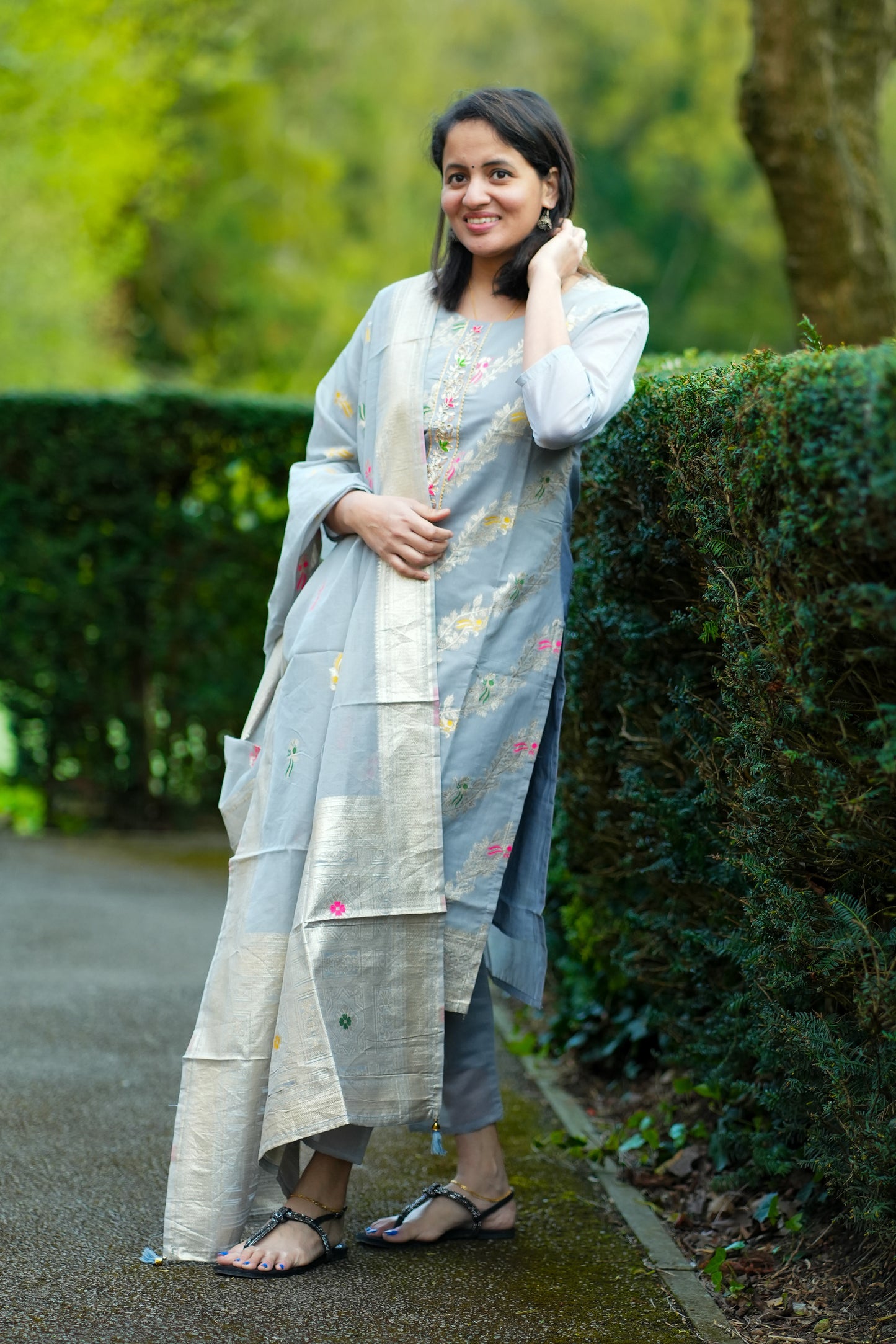 Cotton Jacquard kurti set (KSH812)