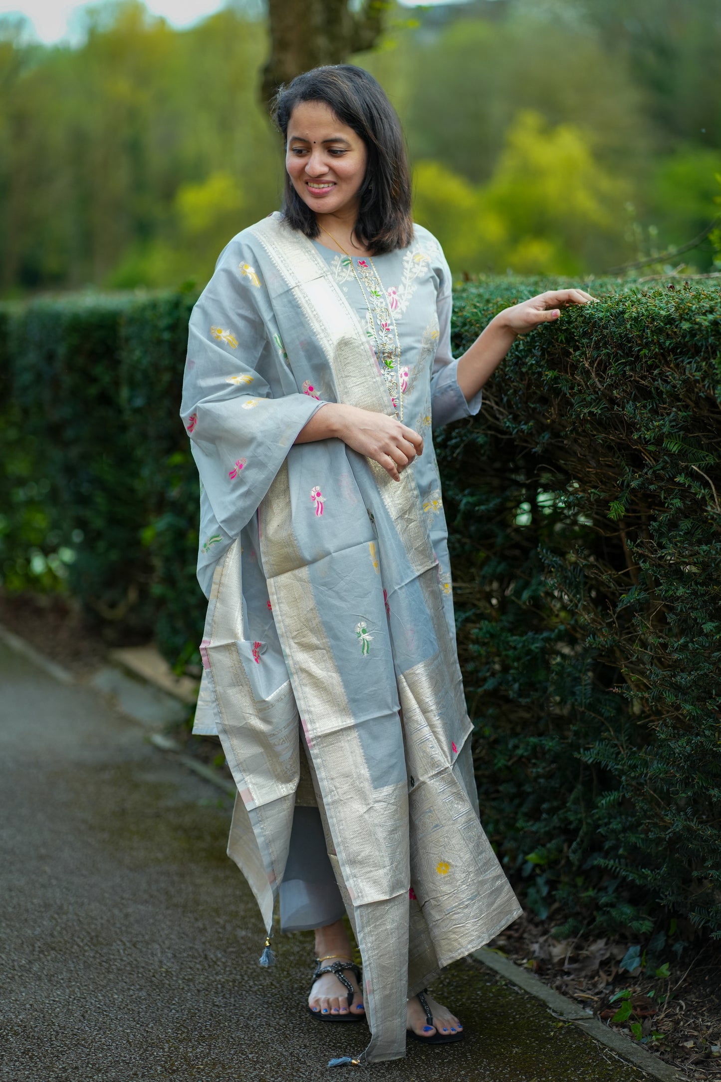 Cotton Jacquard kurti set (KSH812)