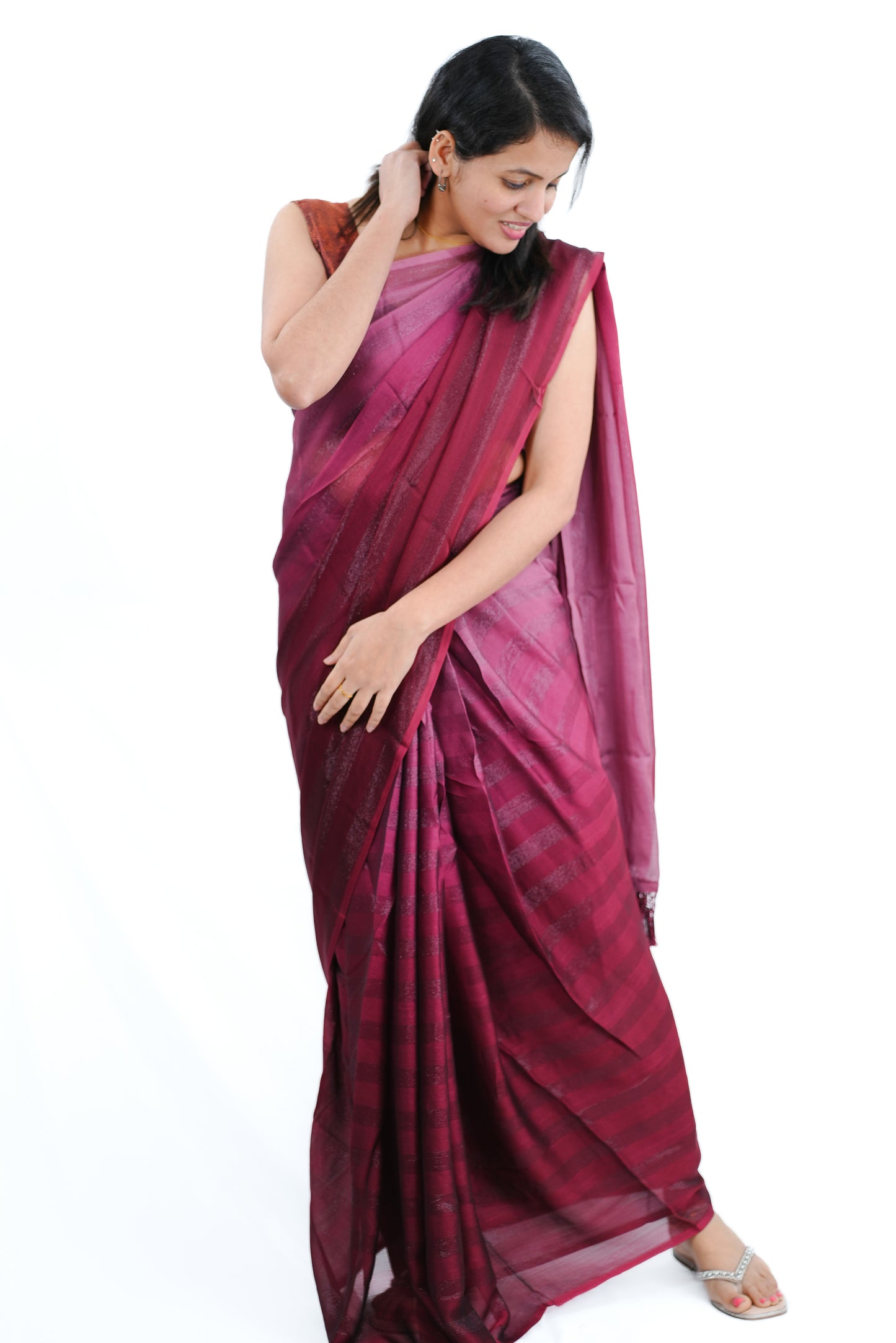 Ready to wear saree in chiffon (SAR141)