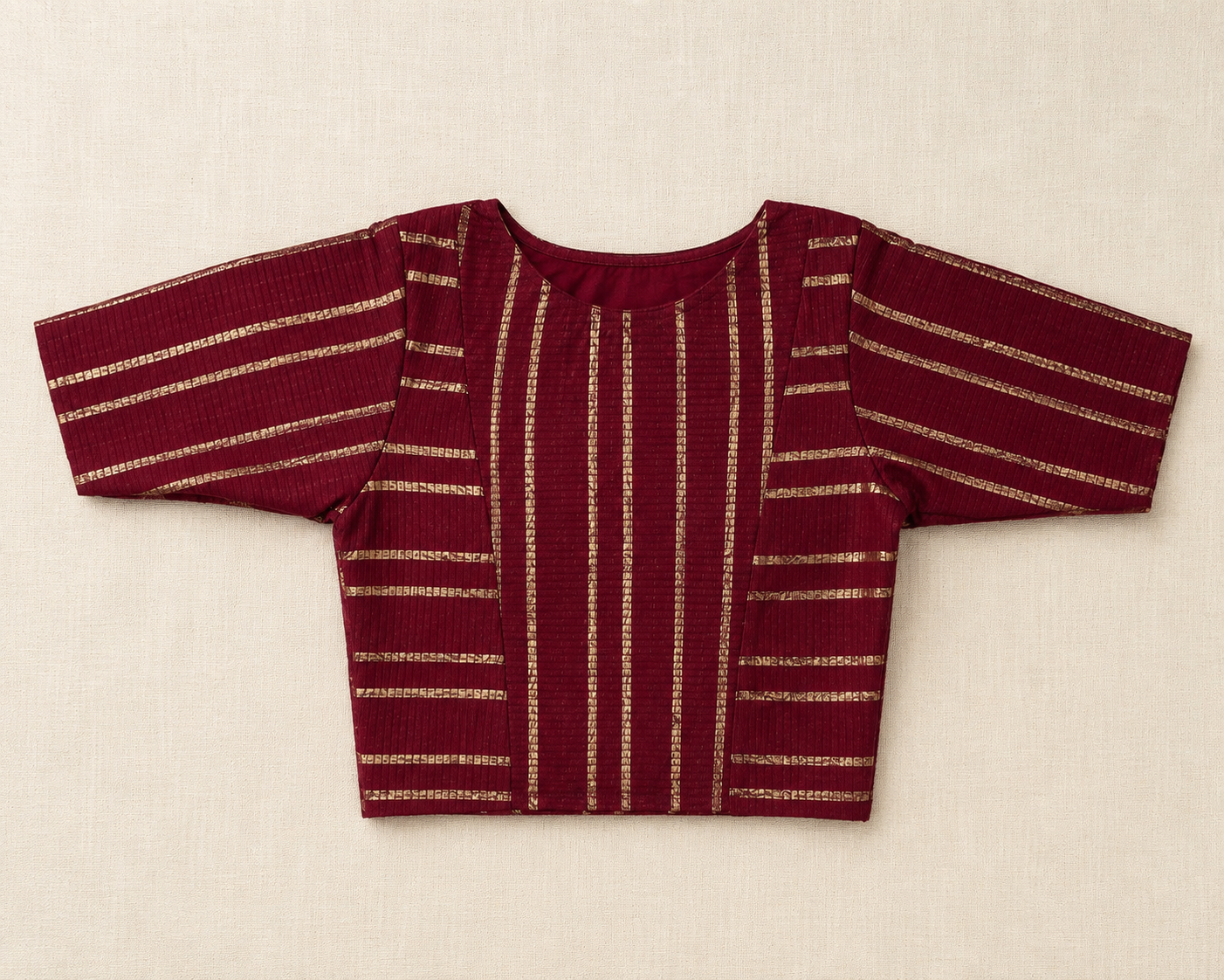 Ready-to-Wear Saree Blouse maroon- (B54)