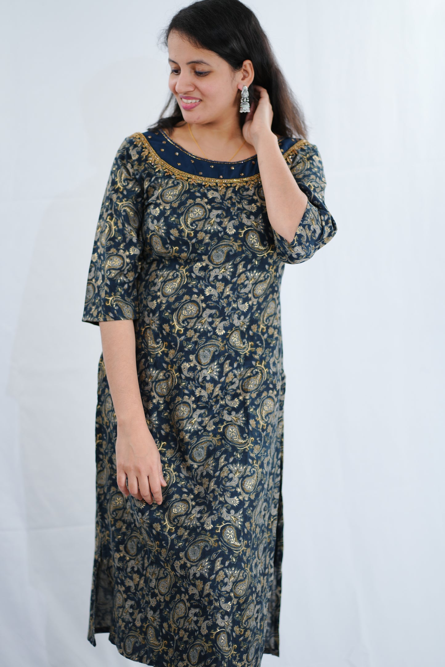 Kurti top in comfortable rayon silk - (Ker679)