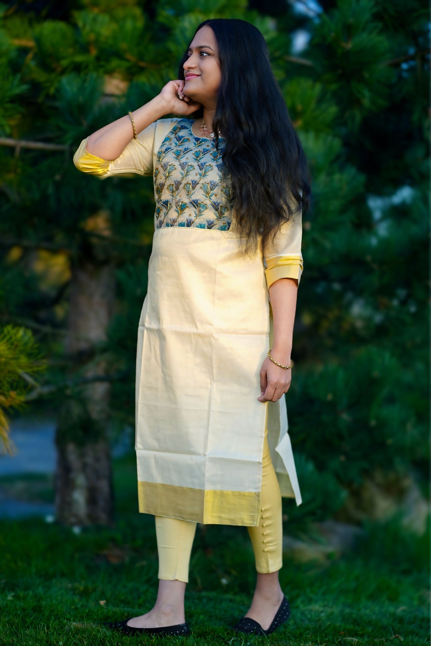Tissue kurti top(KER-1084)