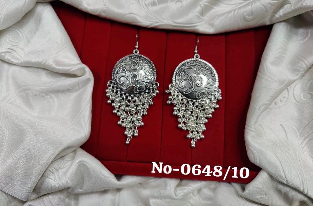 Silver earrings