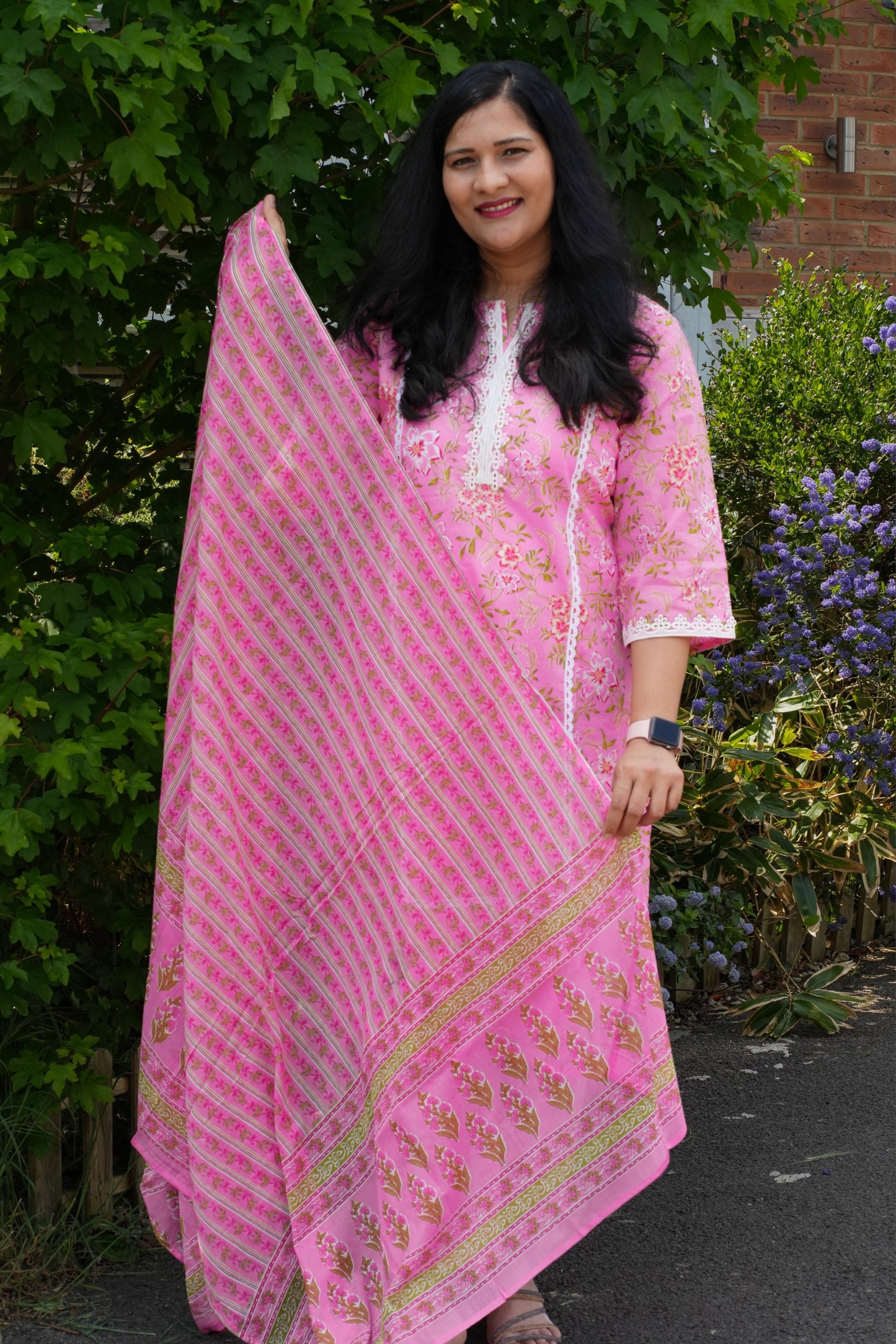 Summer special premium cotton Kurti set ( AMB107)
