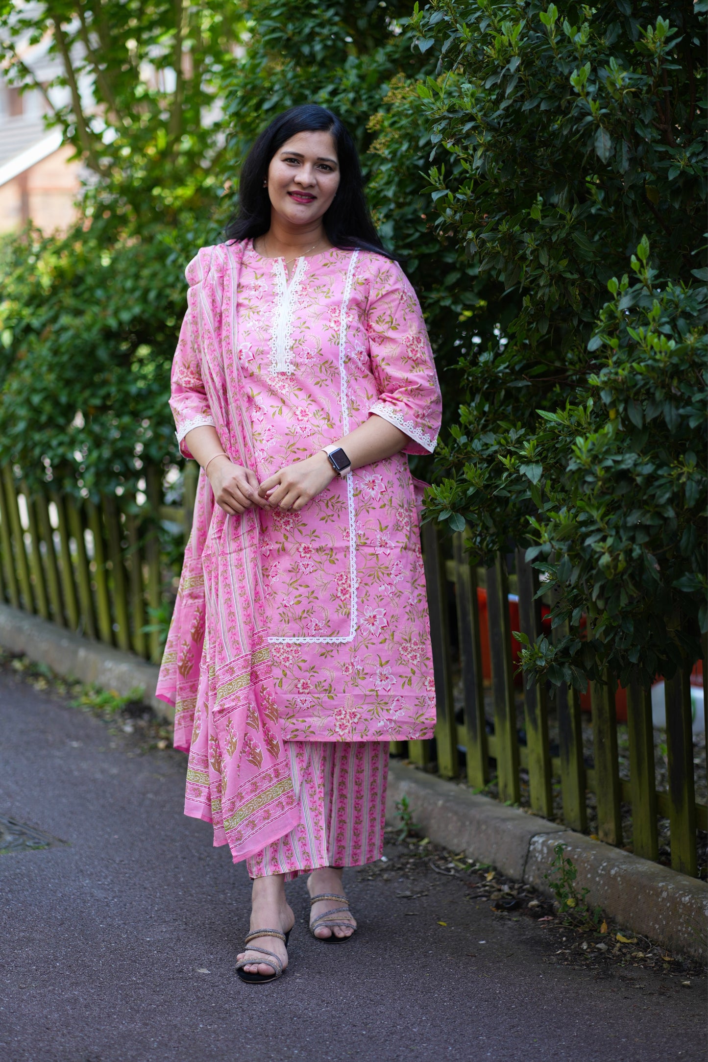 Summer special premium cotton Kurti set ( AMB107)