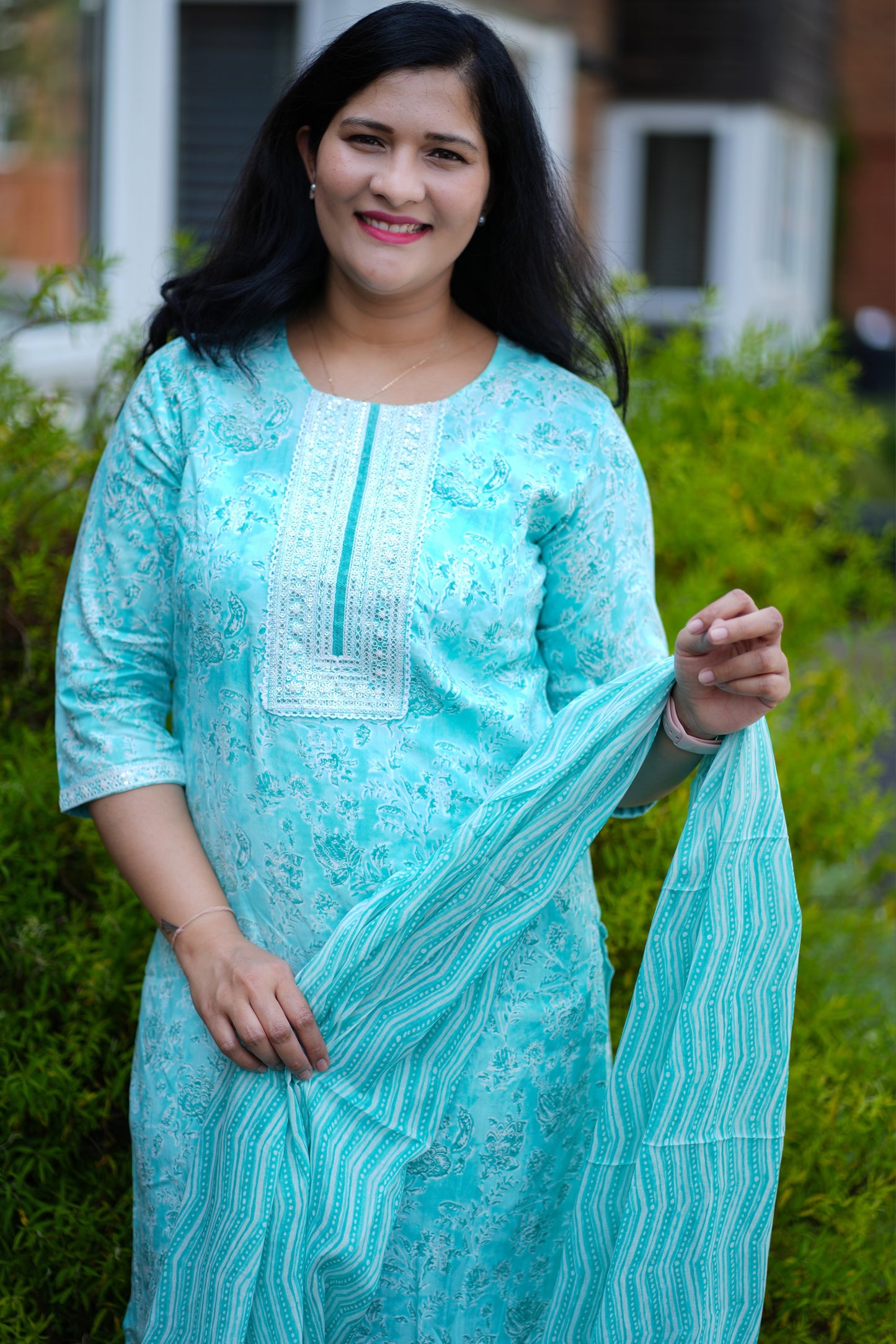 Premium cotton Kurti set( AMB105)