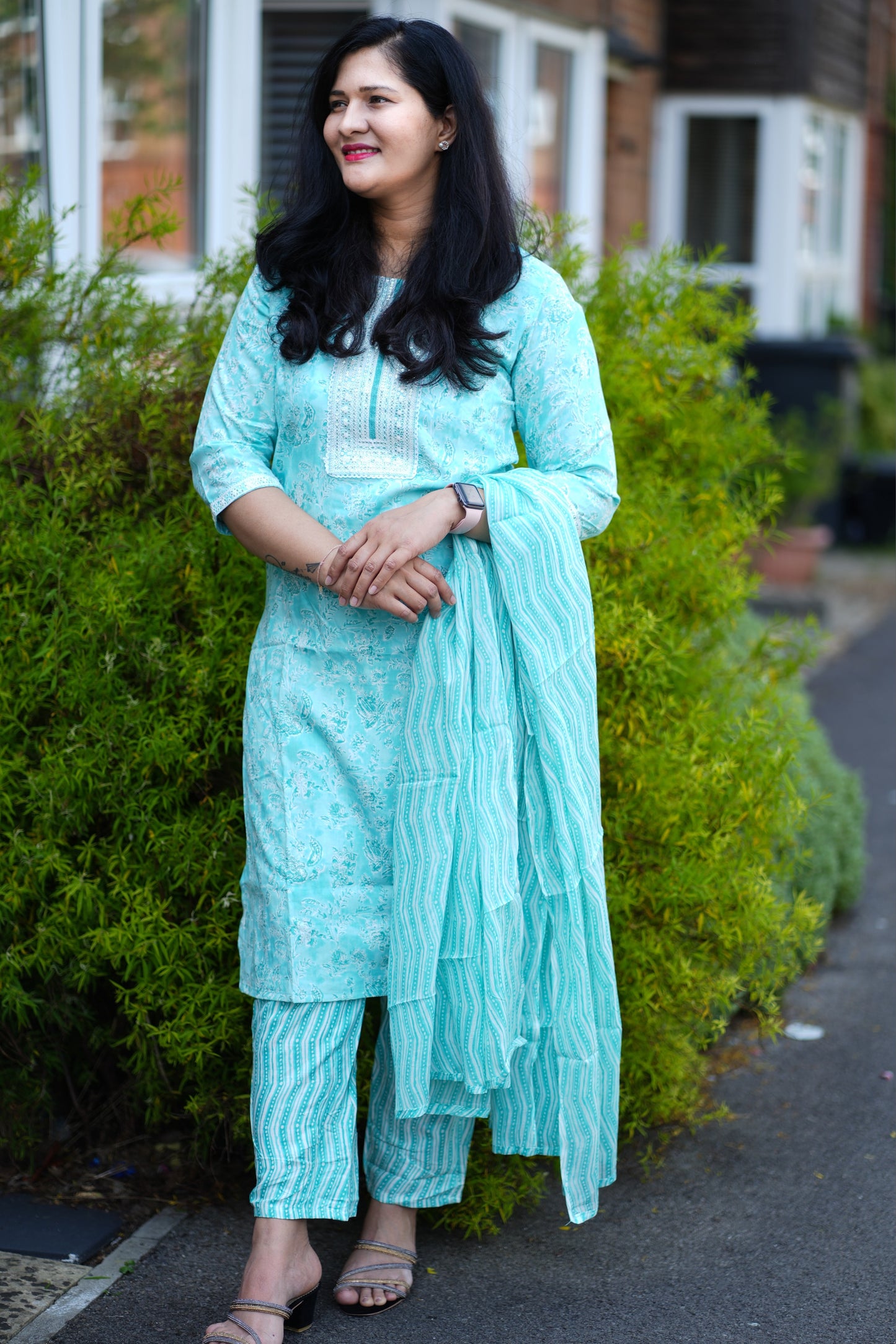 Premium cotton Kurti set( AMB105)
