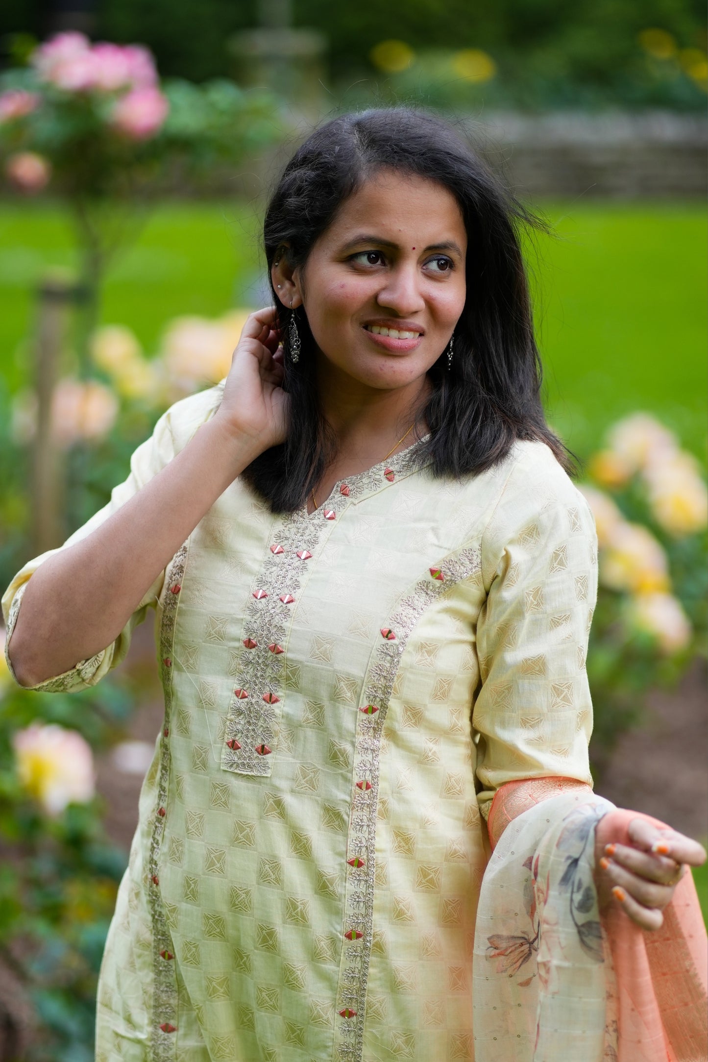 Premium Bombay cotton Kurti set ( KSH875)