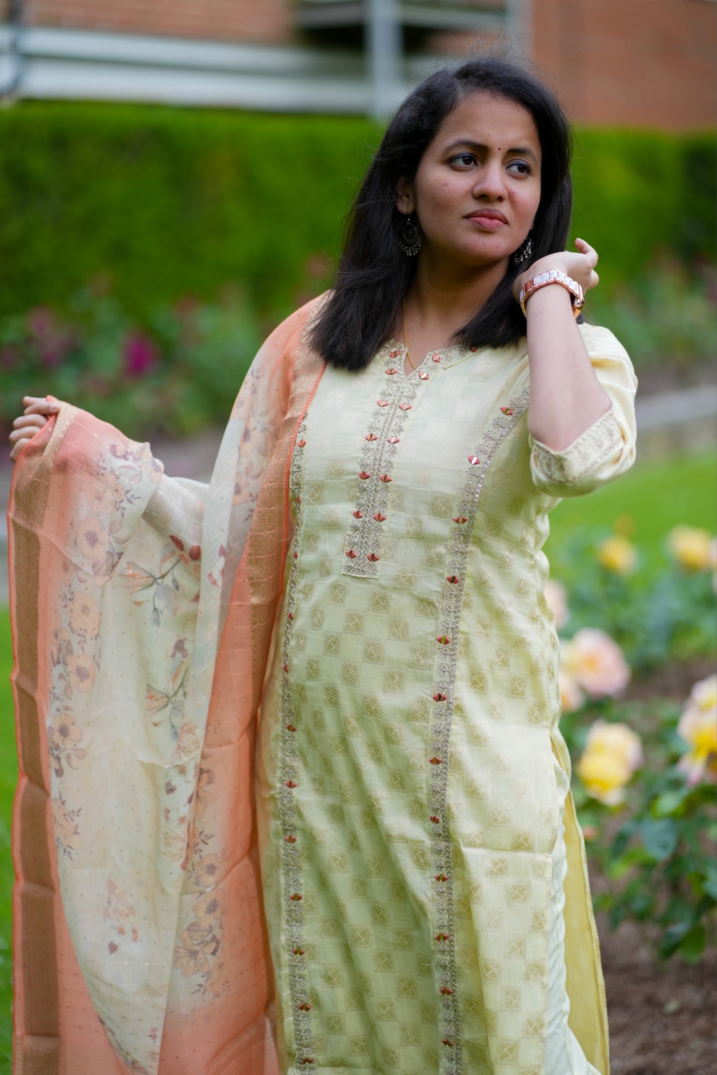 Premium Bombay cotton Kurti set ( KSH875)