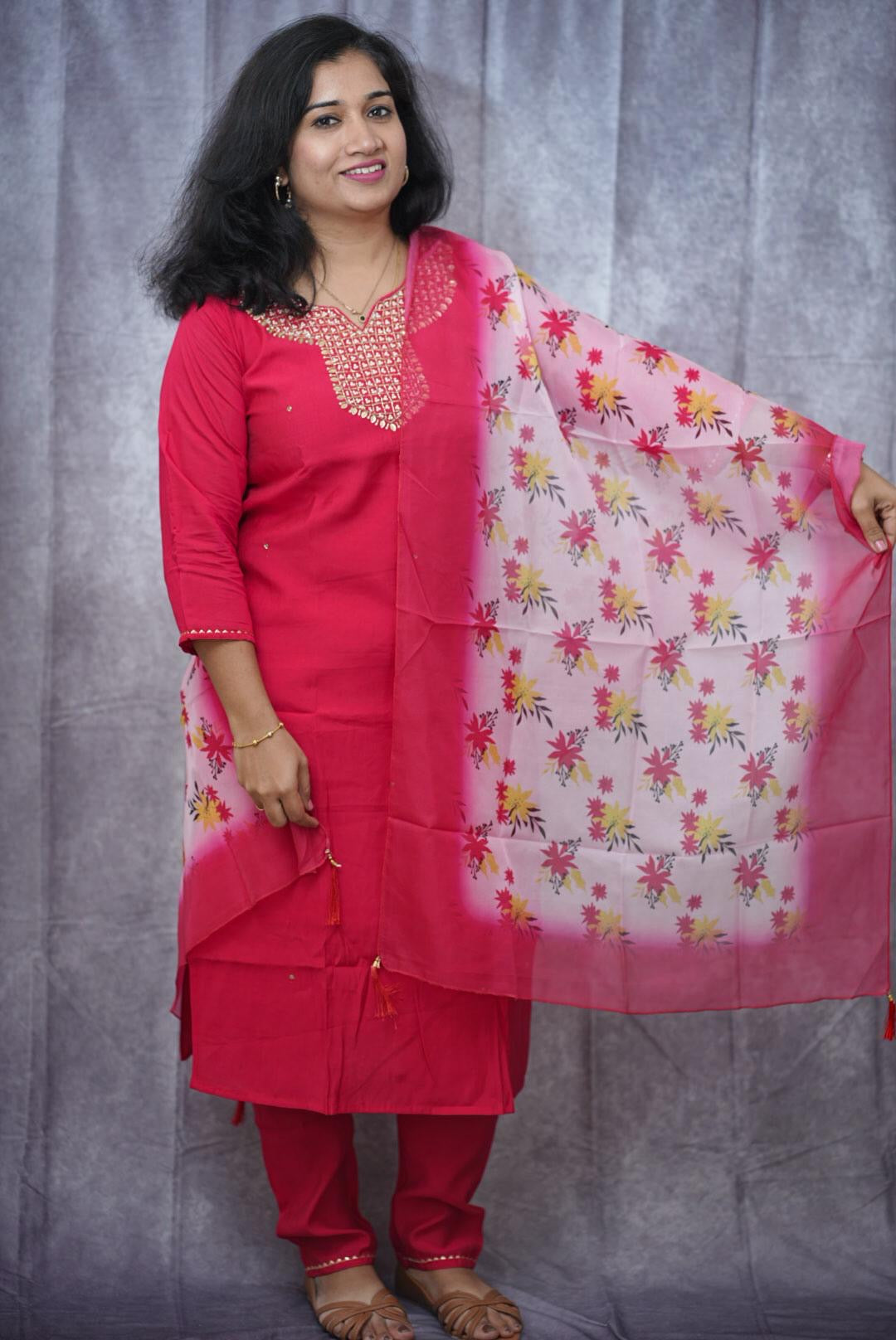 Premium cotton kurti set(KER-1096)