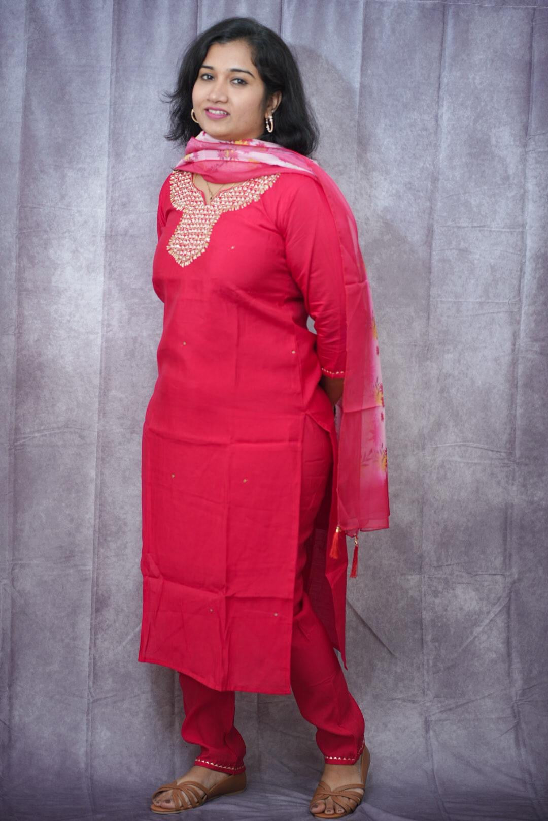Premium cotton kurti set(KER-1096)