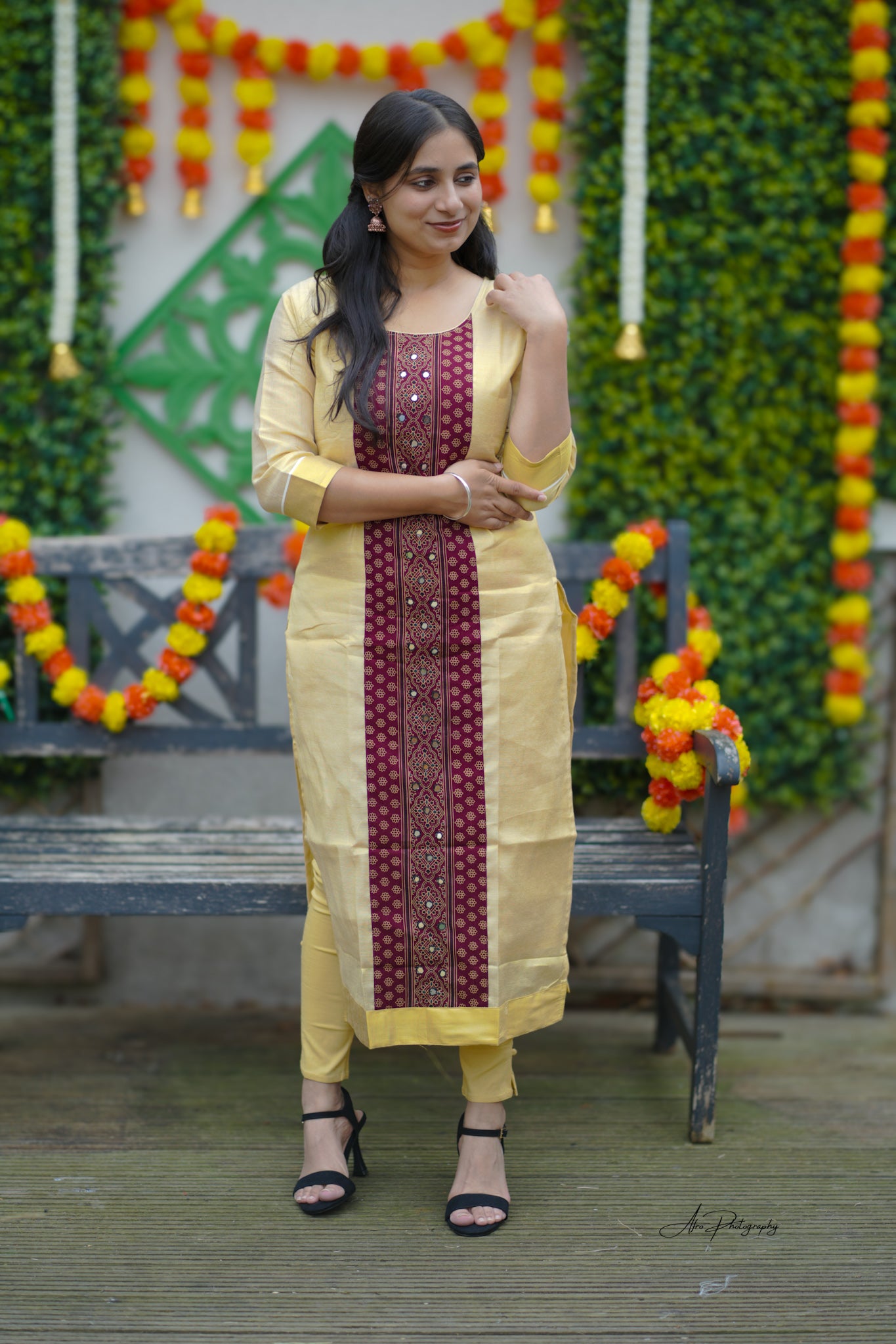 Tissue Kurti Top (KER-1139)