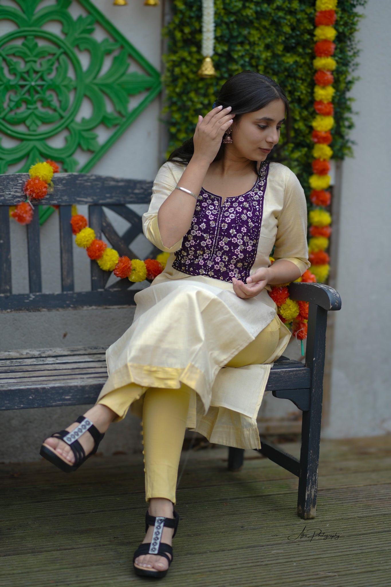 Tissue Kurti Top (KER-1142)