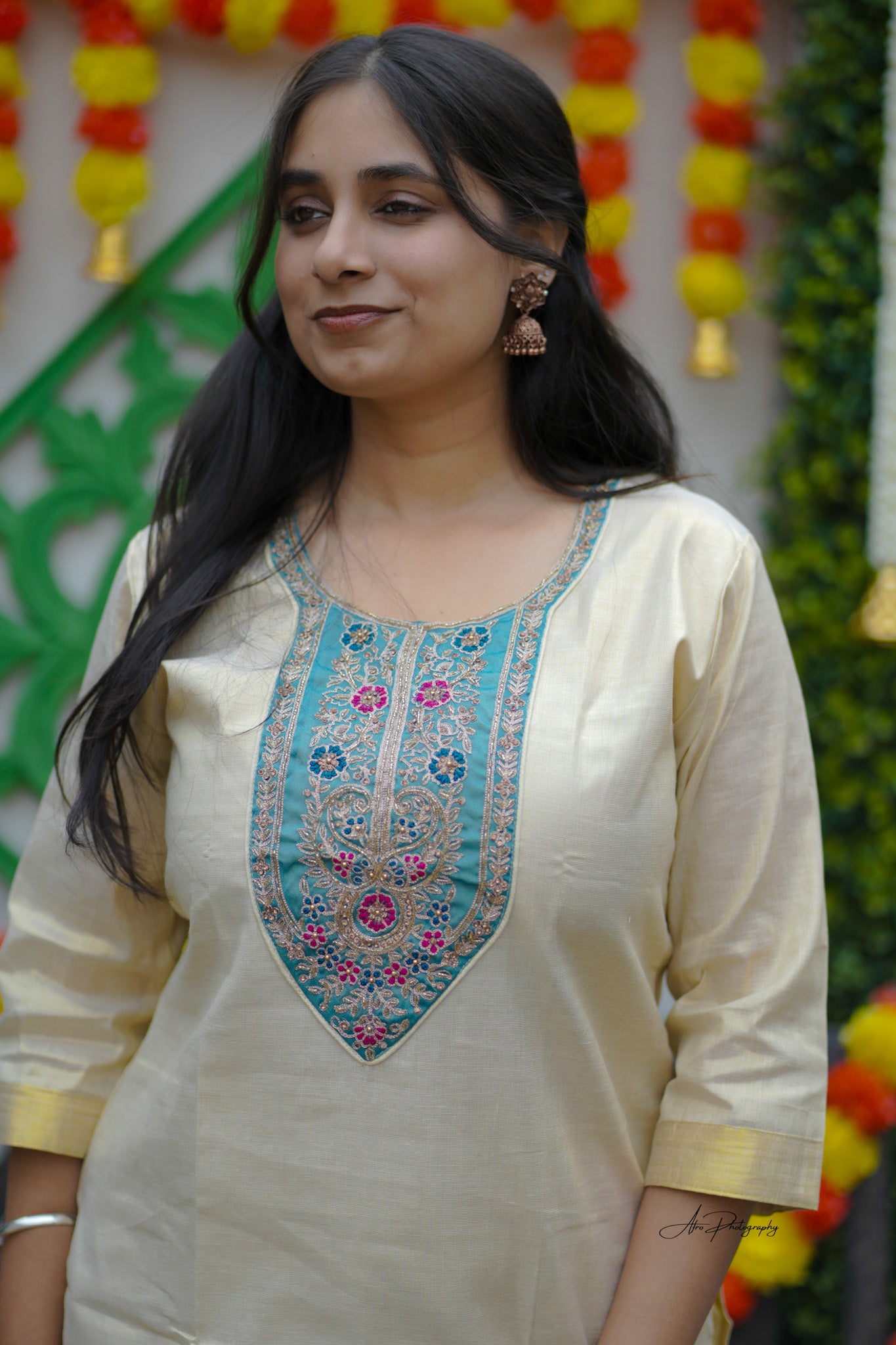 Tissue Kurti Top (KER-1143)