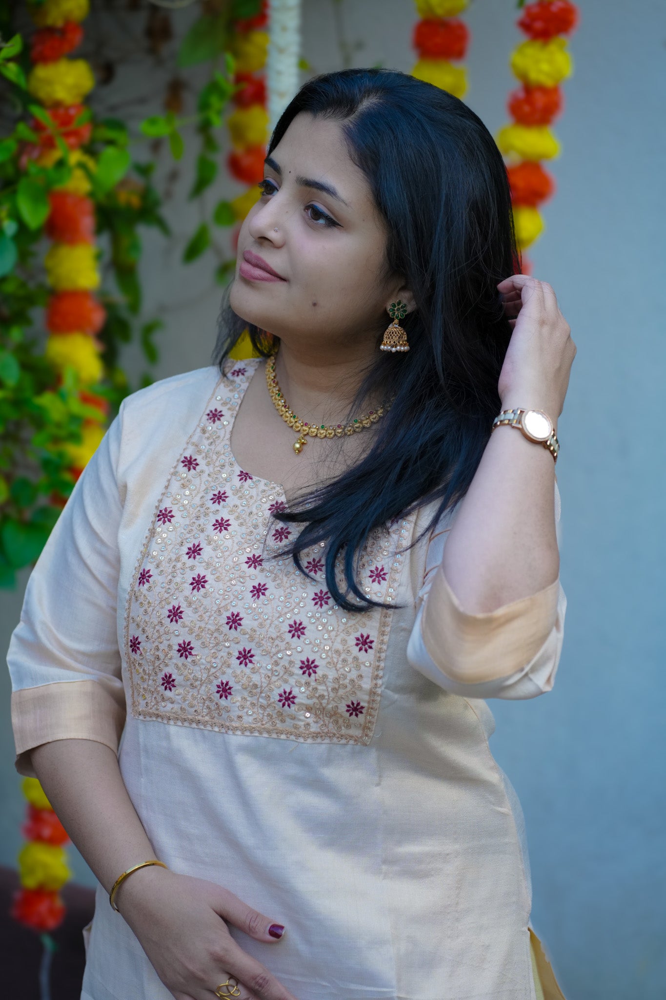 Tissue Kasavu Top(KER-1153)