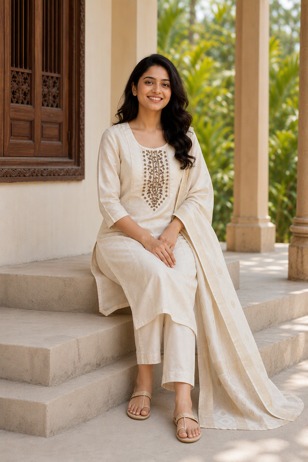 Premium Tissue Salwar Suit with matching dupatta (KER-1215)