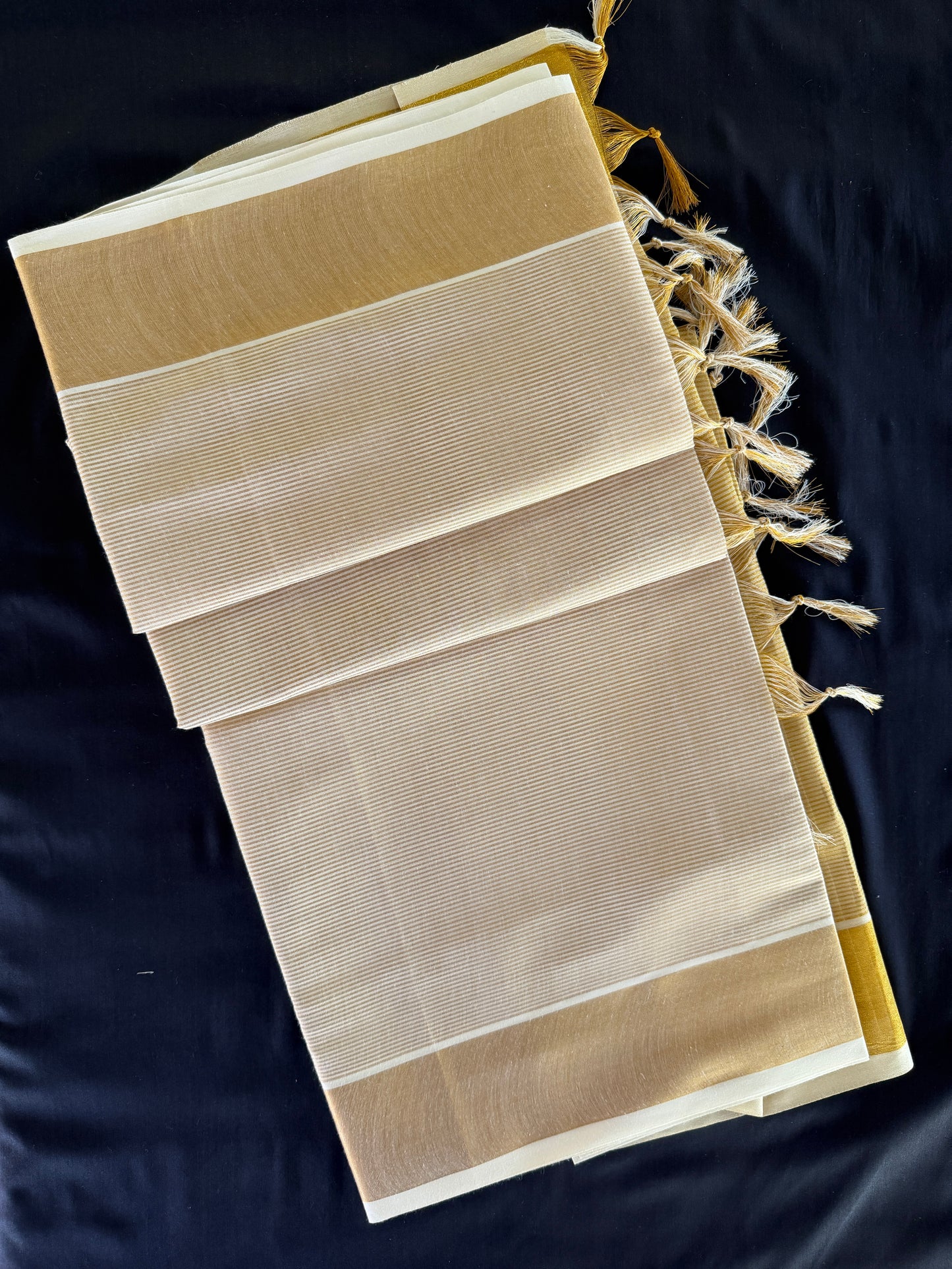 Premium Kerala Tissue Kasavu Set Saree (SAR-1160)