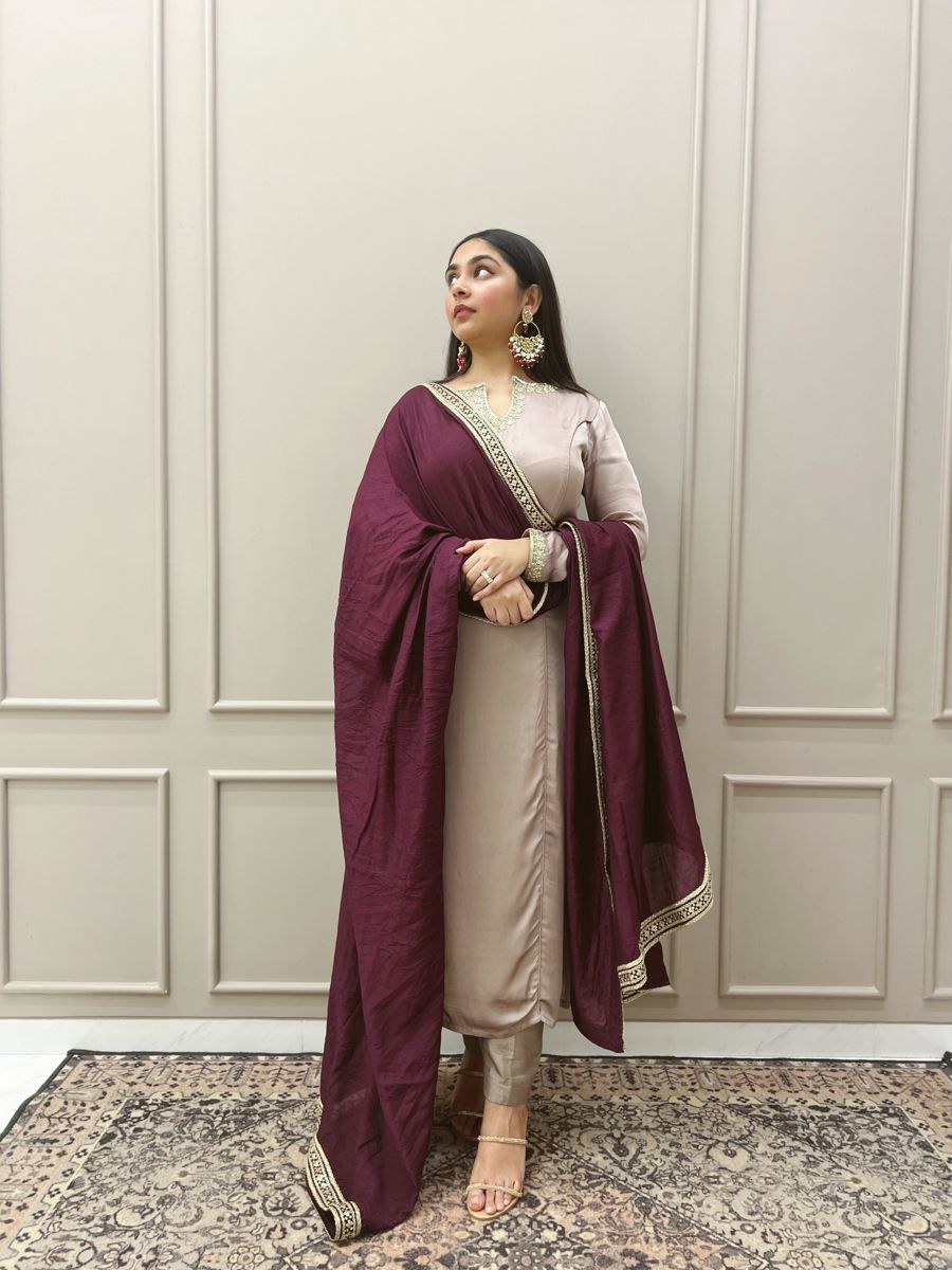 Roman Silk Kurti Set (JN-2014)
