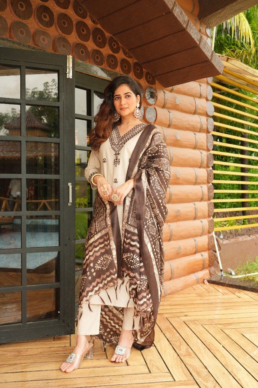 Khadi Cotton Kurti Set (JN-2007)