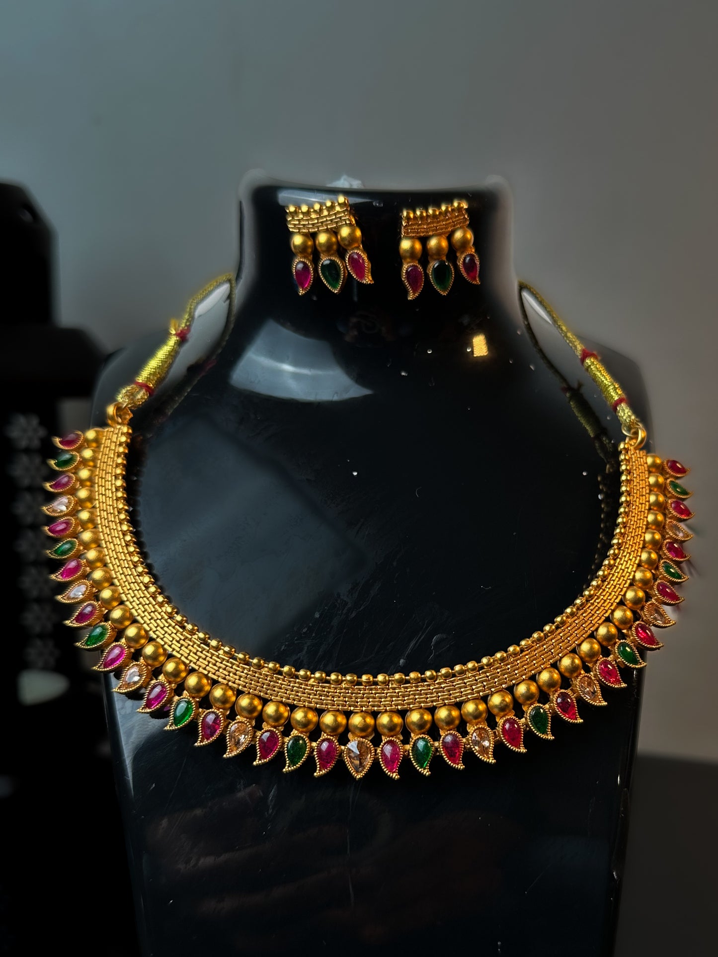 Traditional necklace and earrings