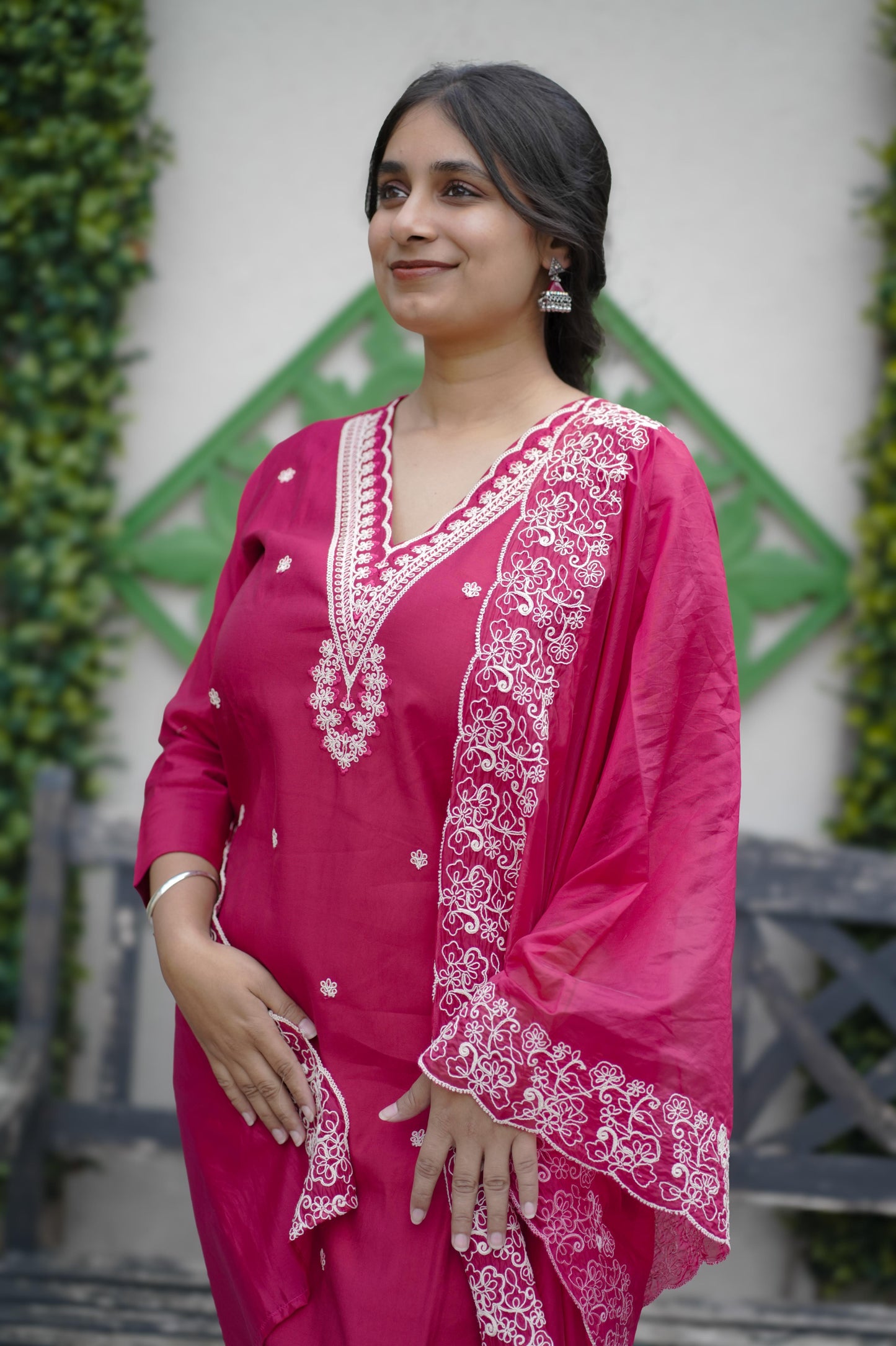 Premium cotton silk kurti set (KER-1104)