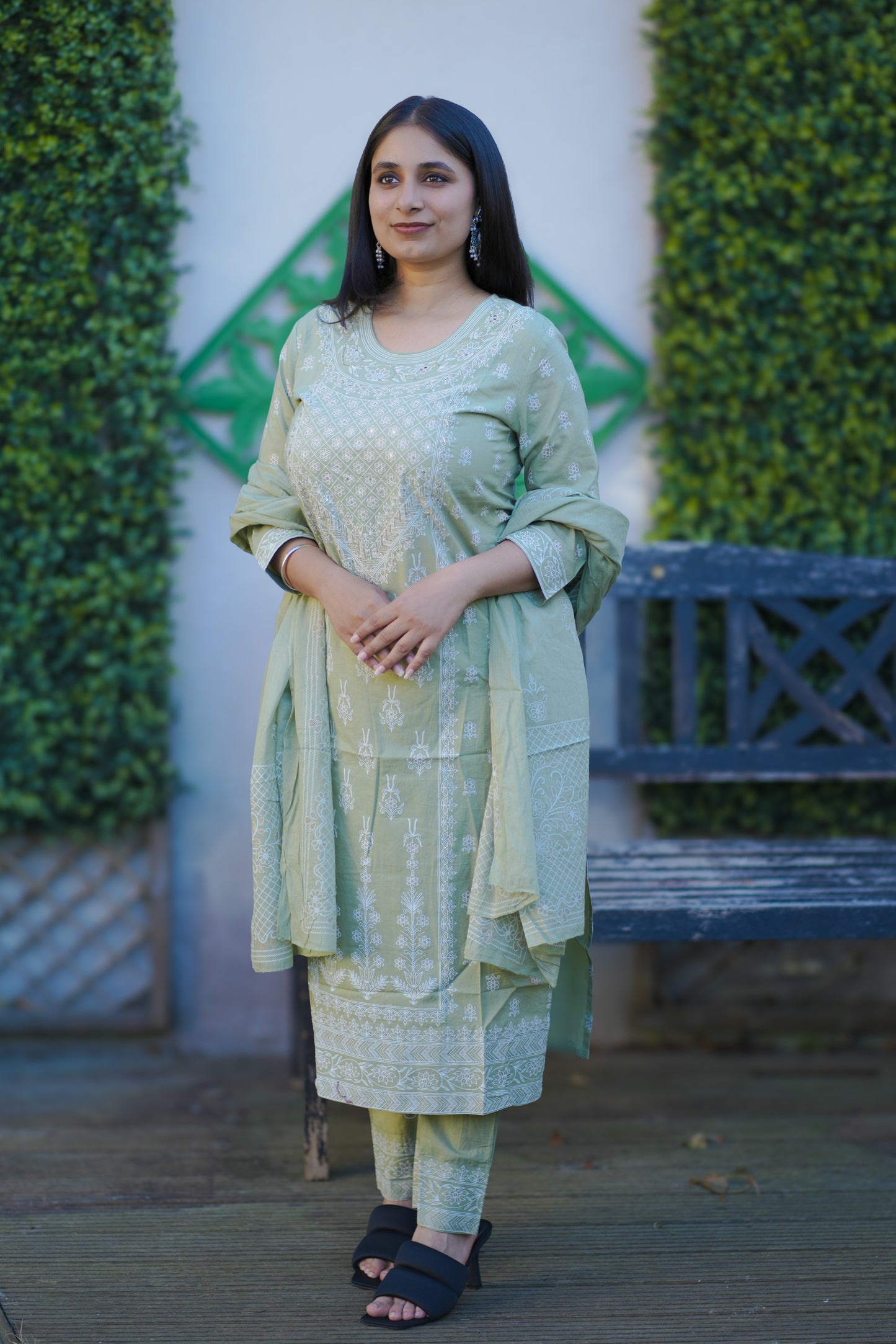 Premium cotton kurti set(KSH-1009)