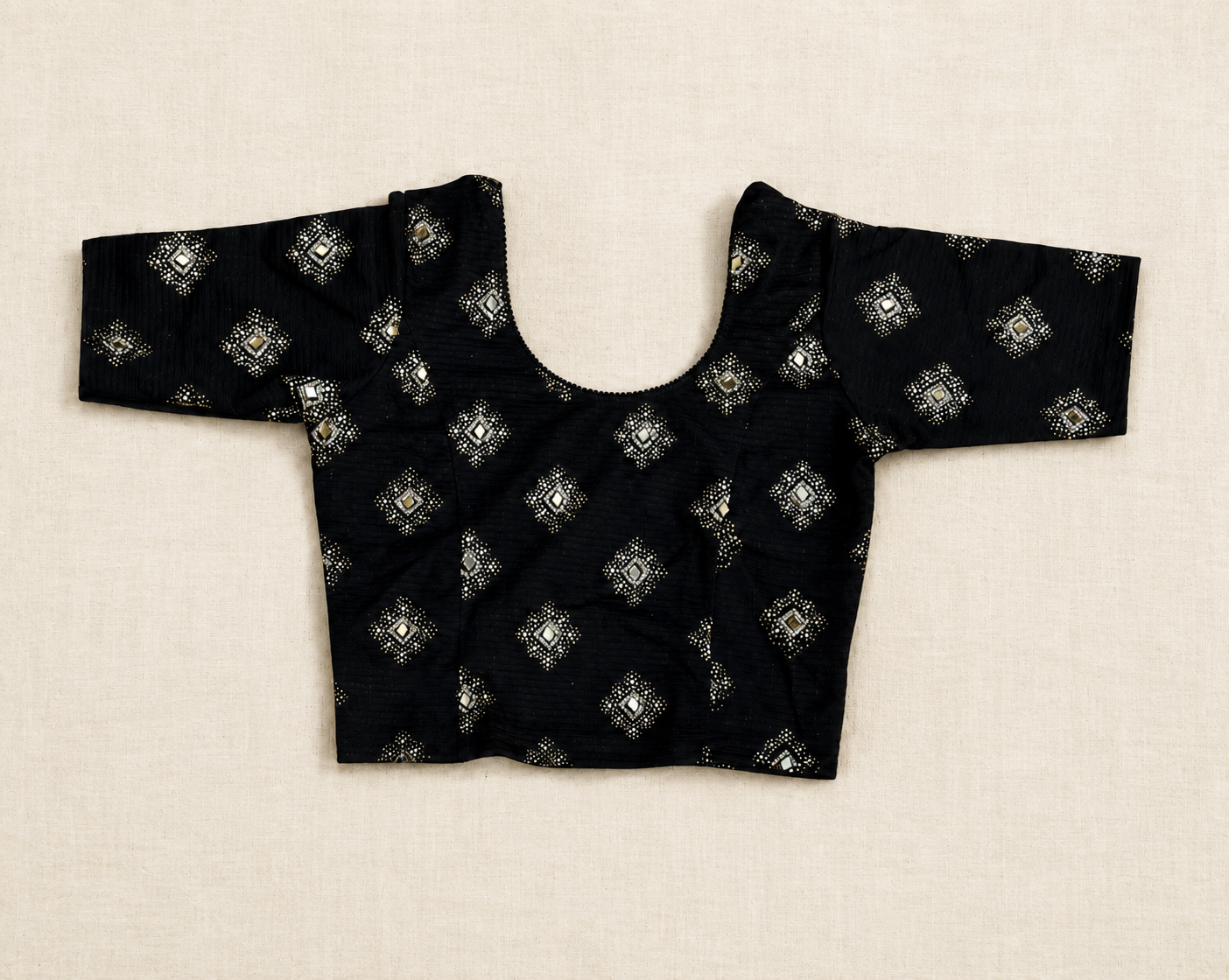 Ready-to-Wear Saree Blouse black-  (B52)