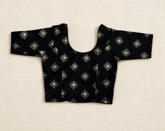 Ready-to-Wear Saree Blouse black-  (B52)